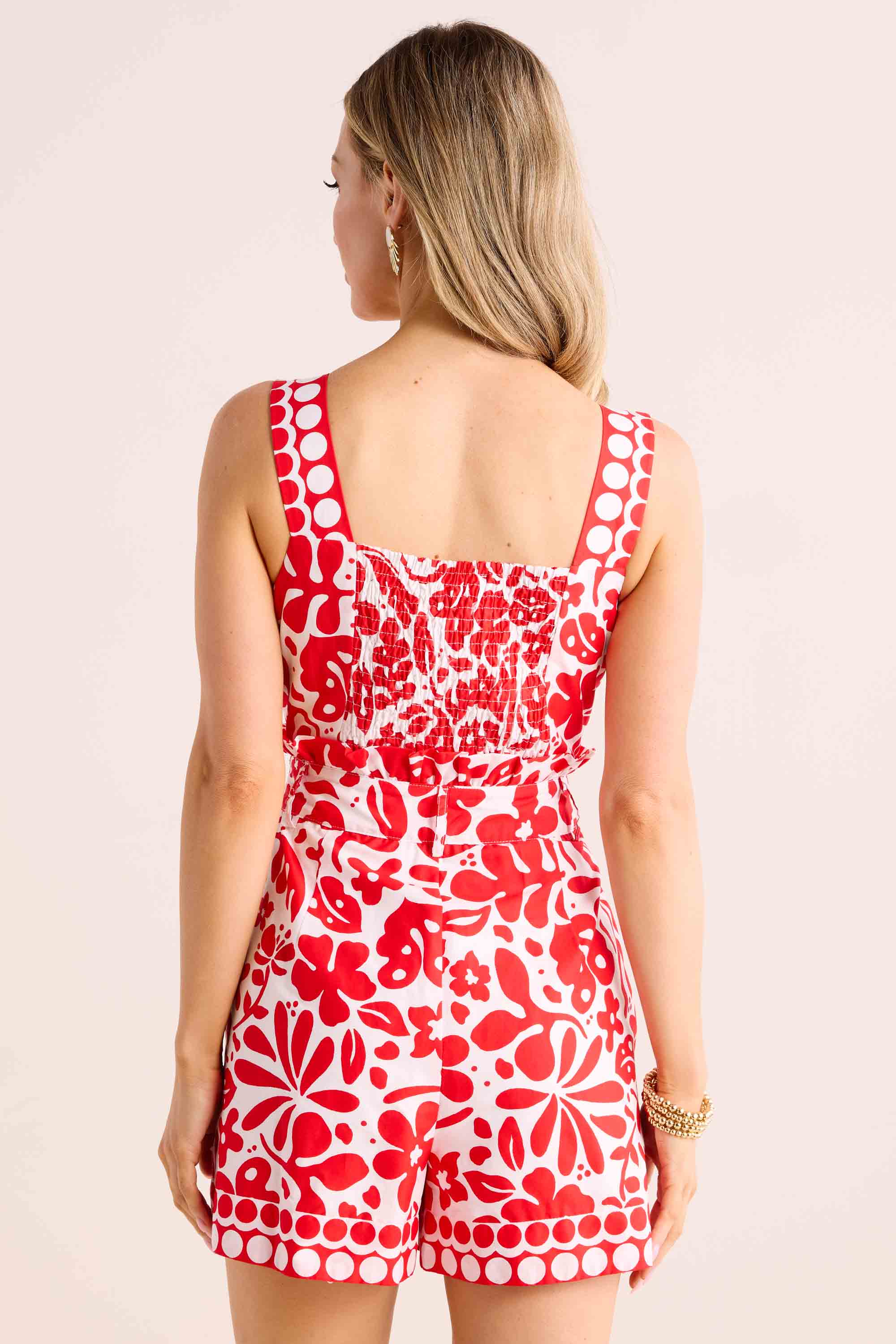 Brady Romper- Red