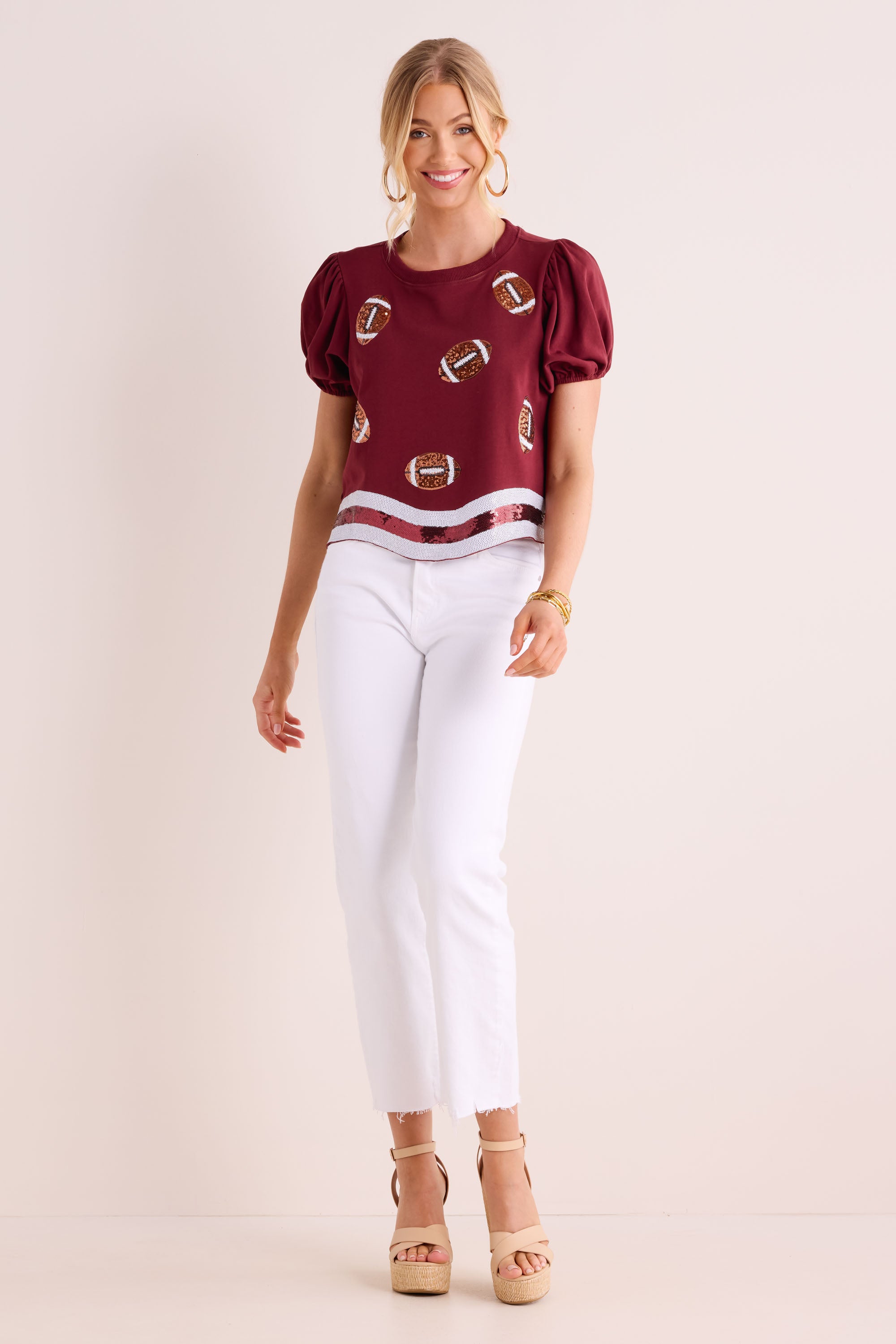 Liza Top- Maroon