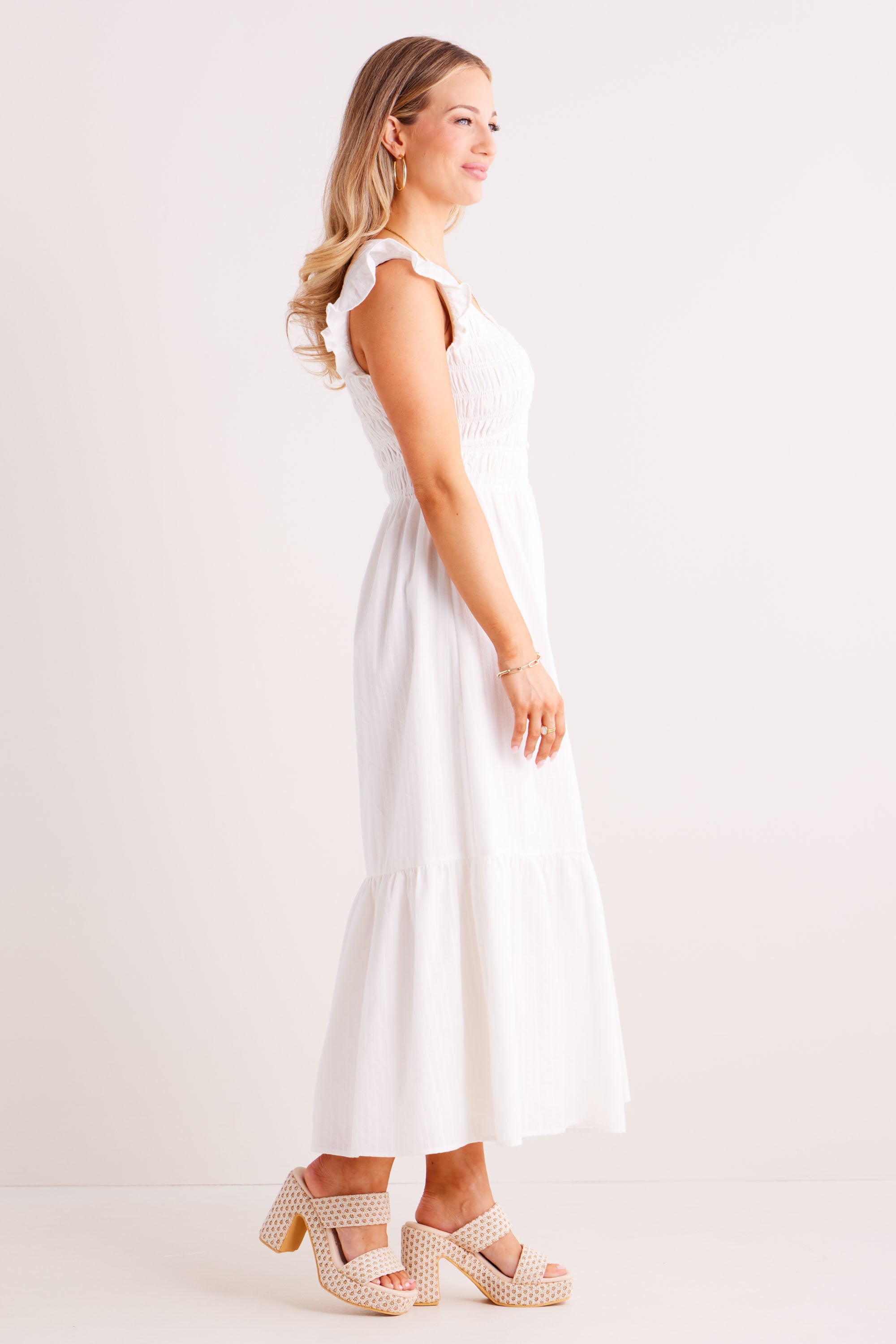 Allyn Dress- White