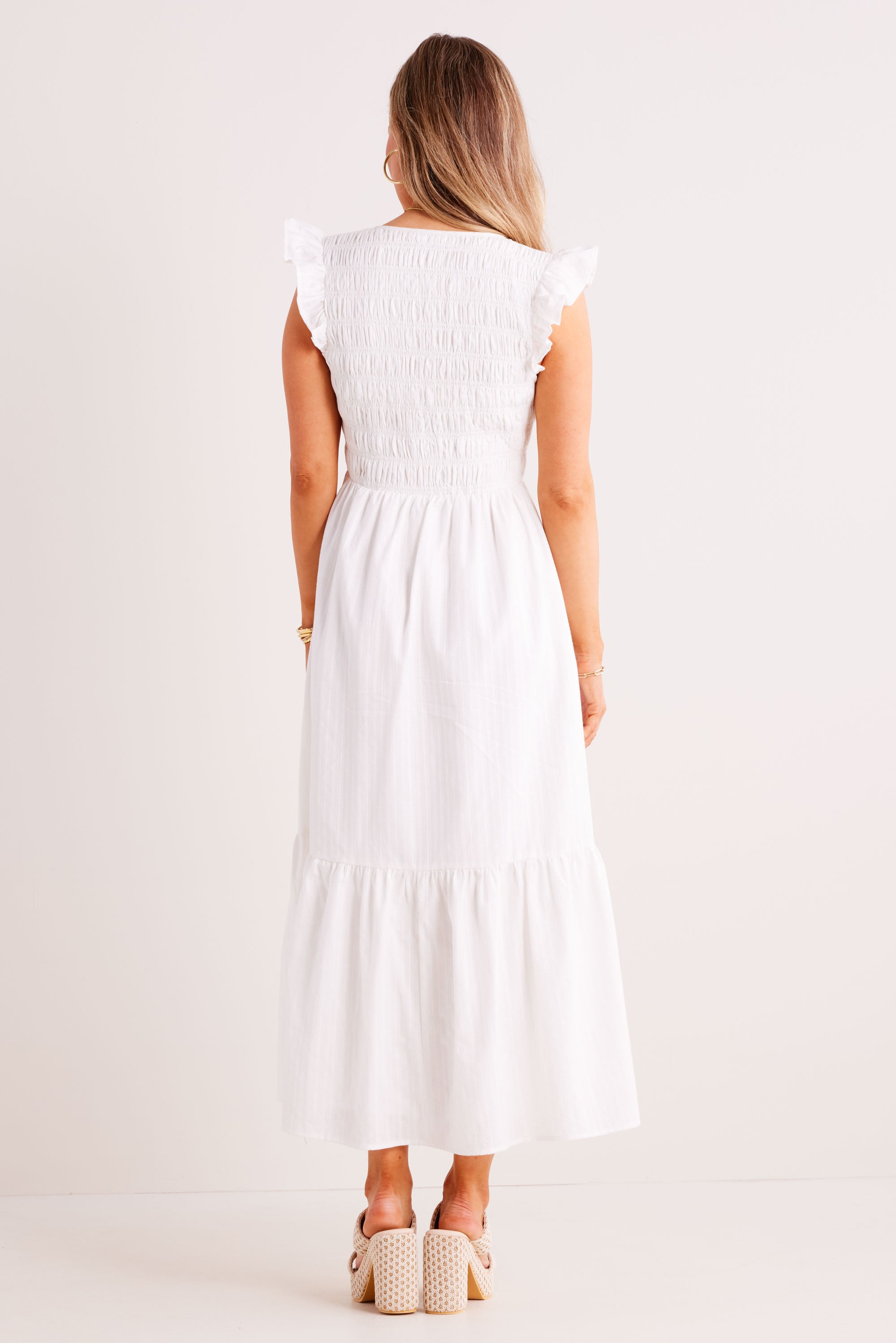 Allyn Dress- White