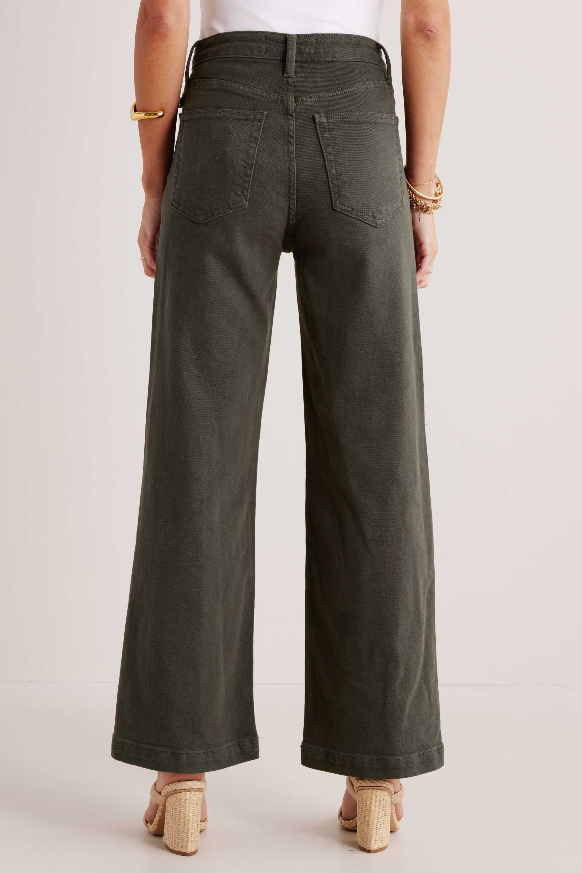 Kimberly Jeans- Dark Olive