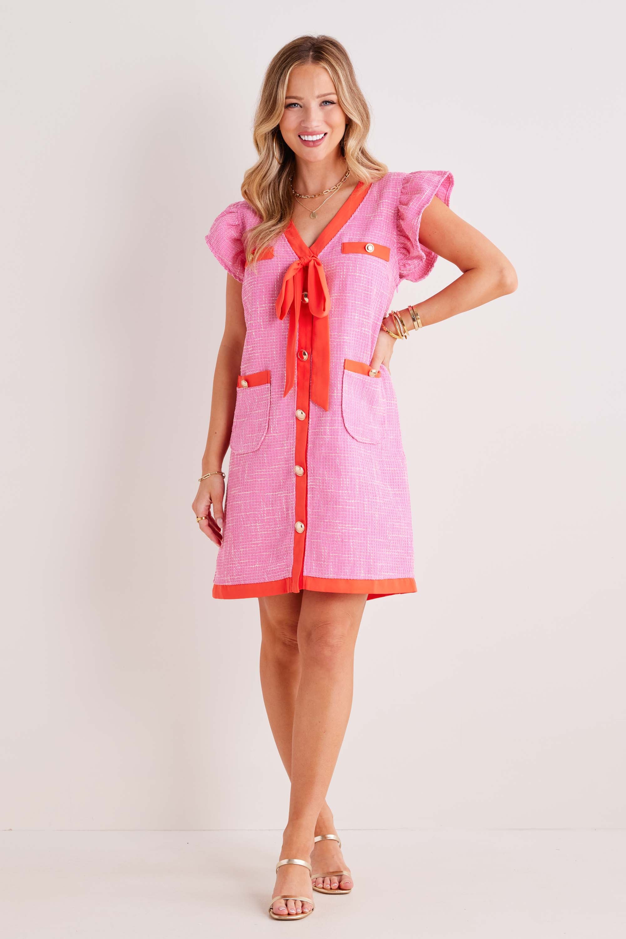 Anastasia Dress- Pink