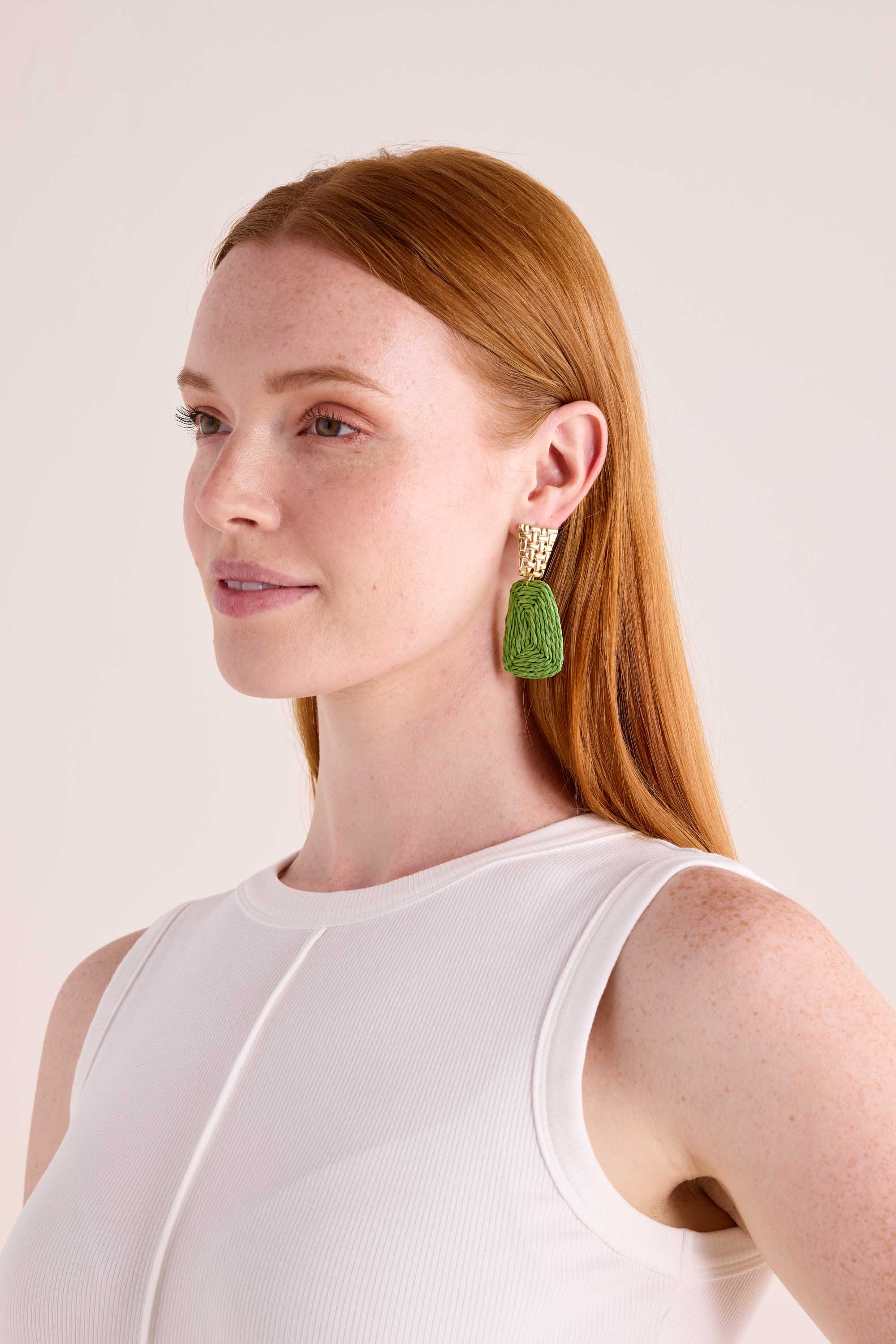 Jamie Earrings- Lime