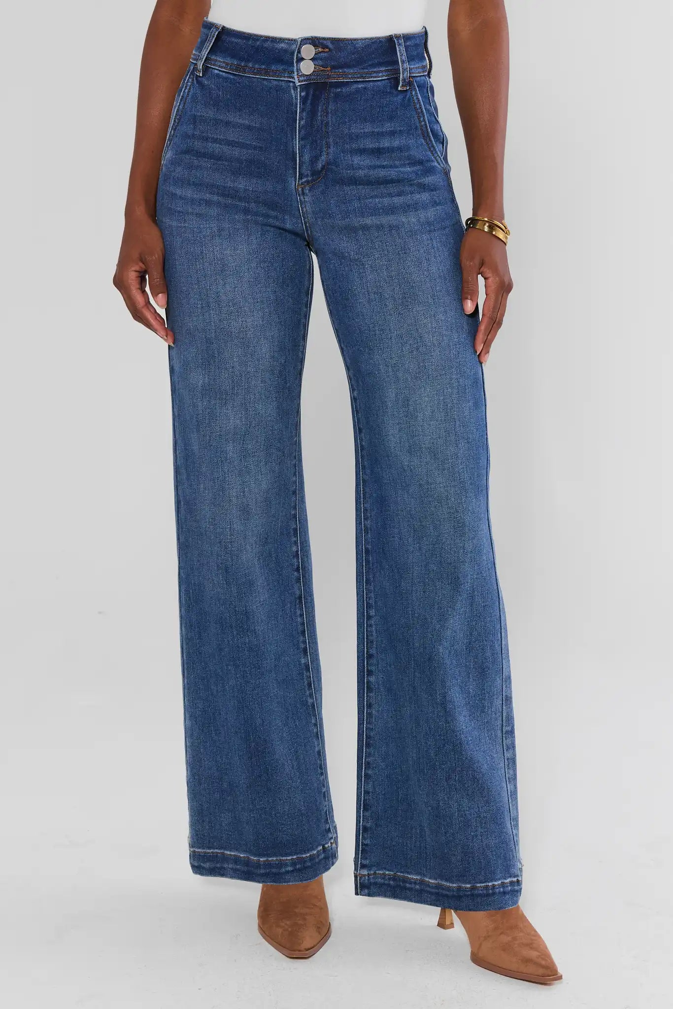 Kameron Medium Wash Wide Leg Jeans