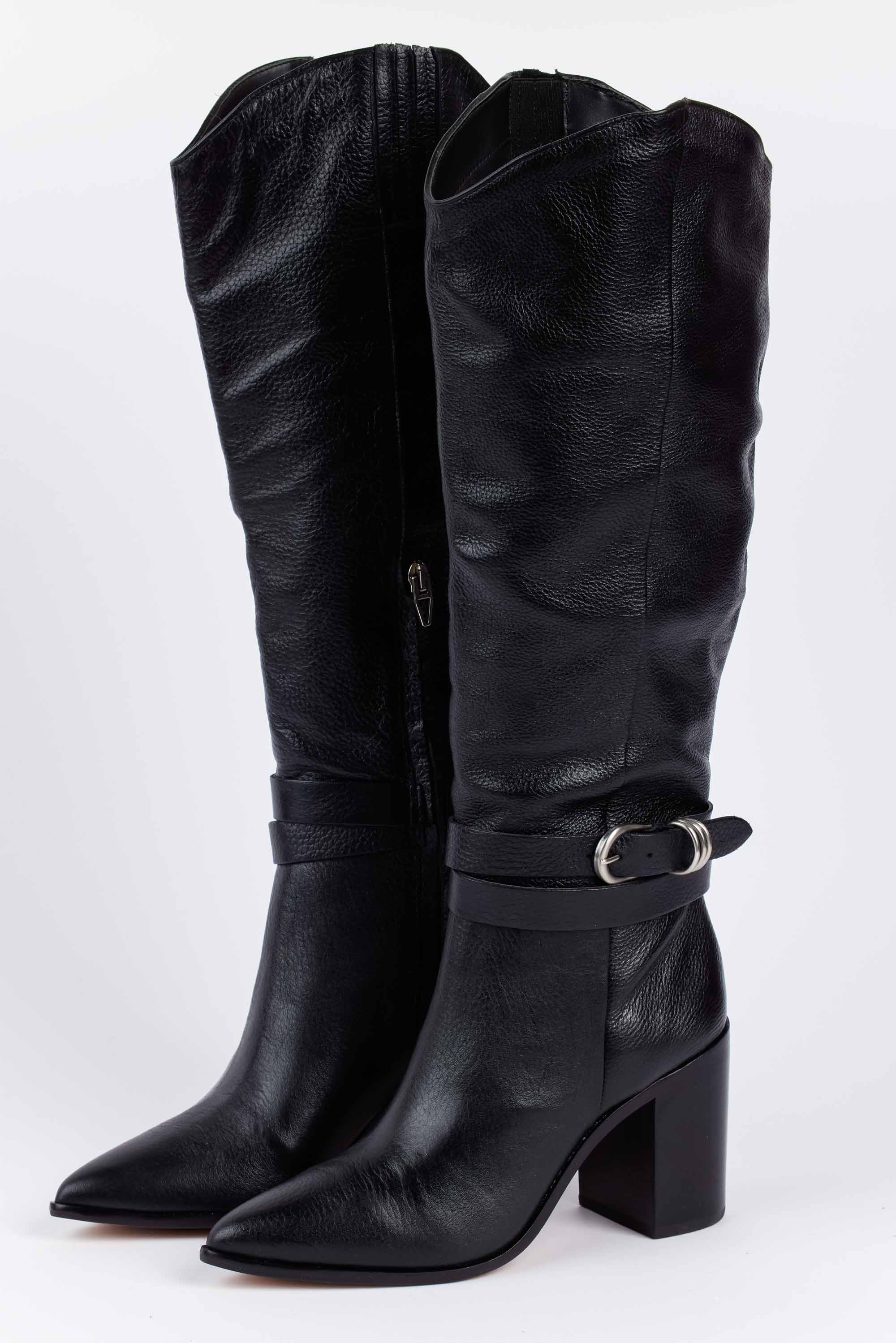 Tyrone Boots- Black Leather by Dolce Vita