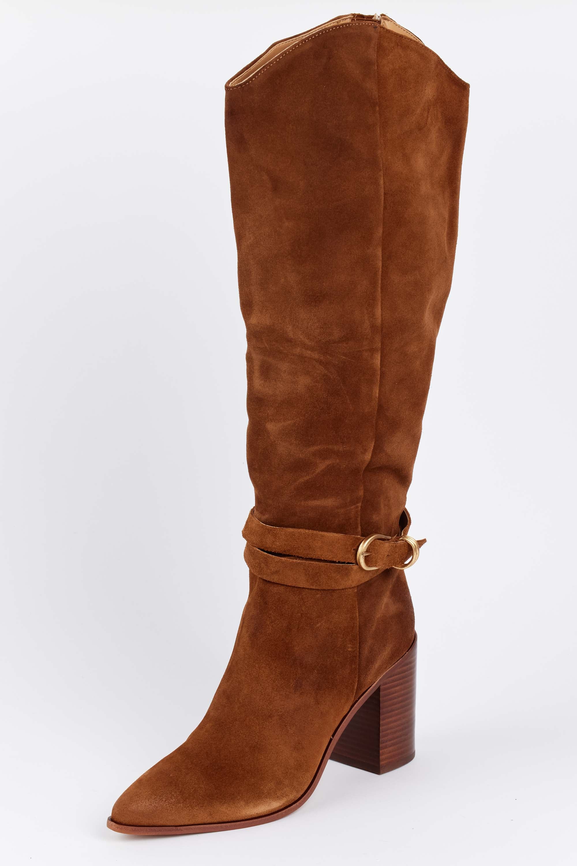 Tyrone Boots- Brown Suede by Dolce Vita