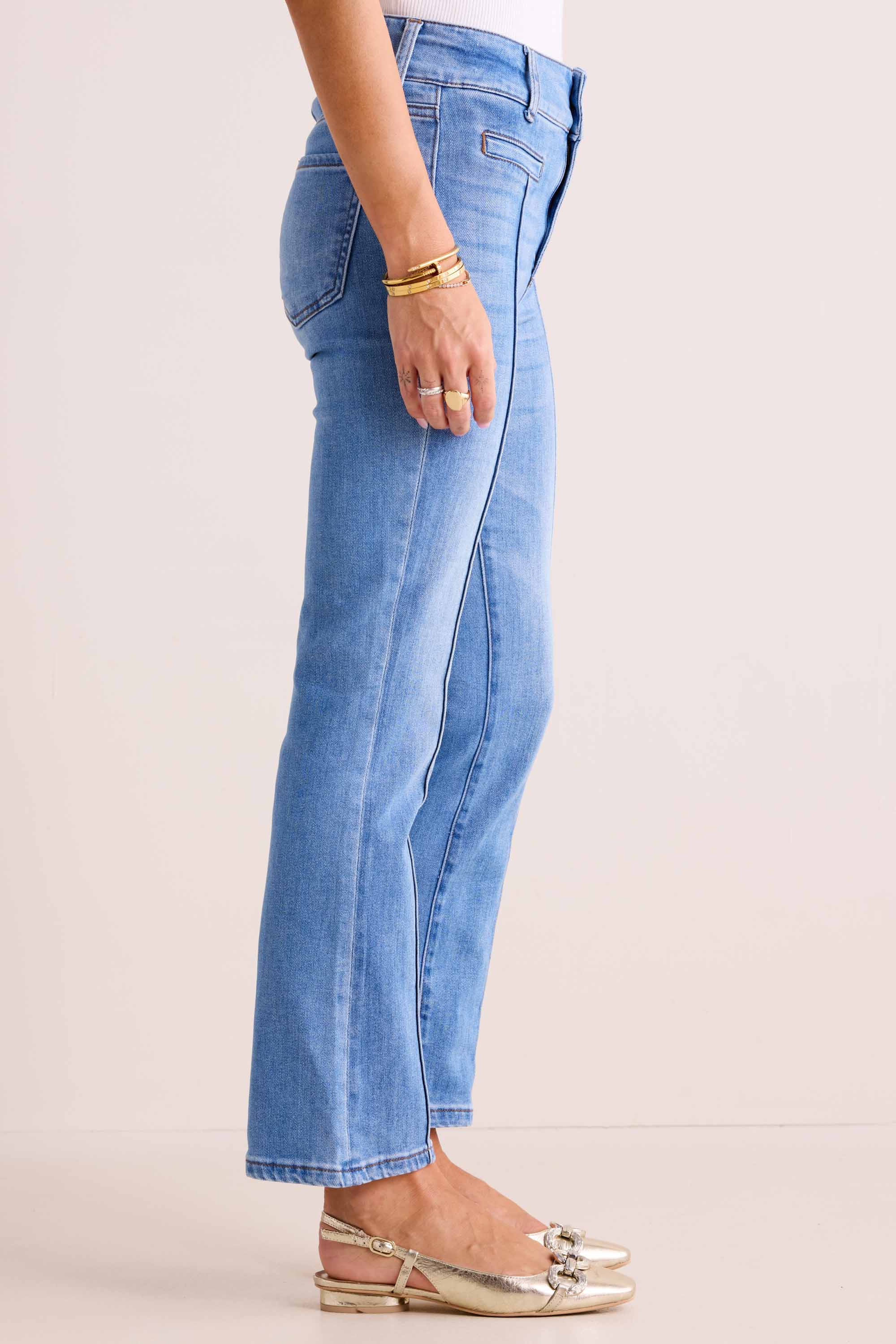 Kelsey Jeans Ankle Flare - Medium Wash by Kut from the Kloth