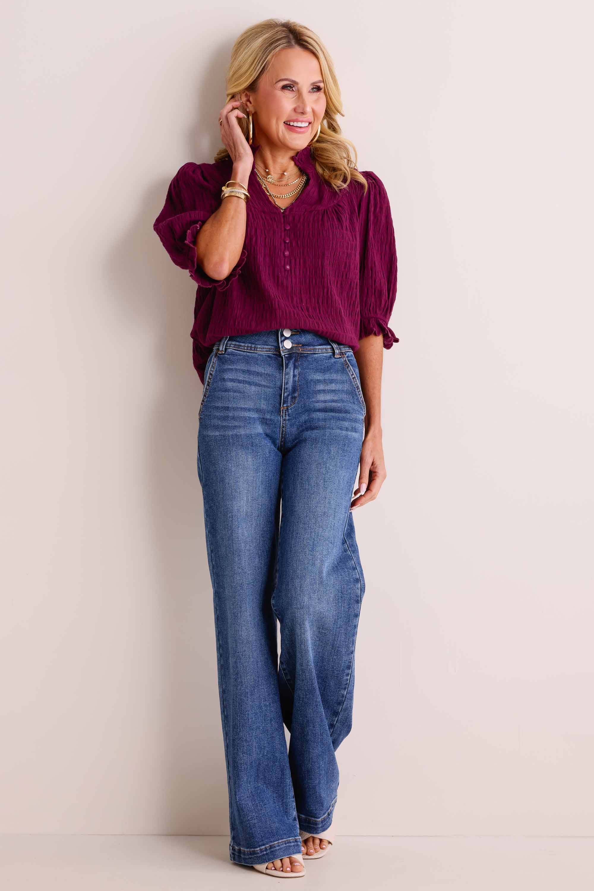 Hailey Top- Plum