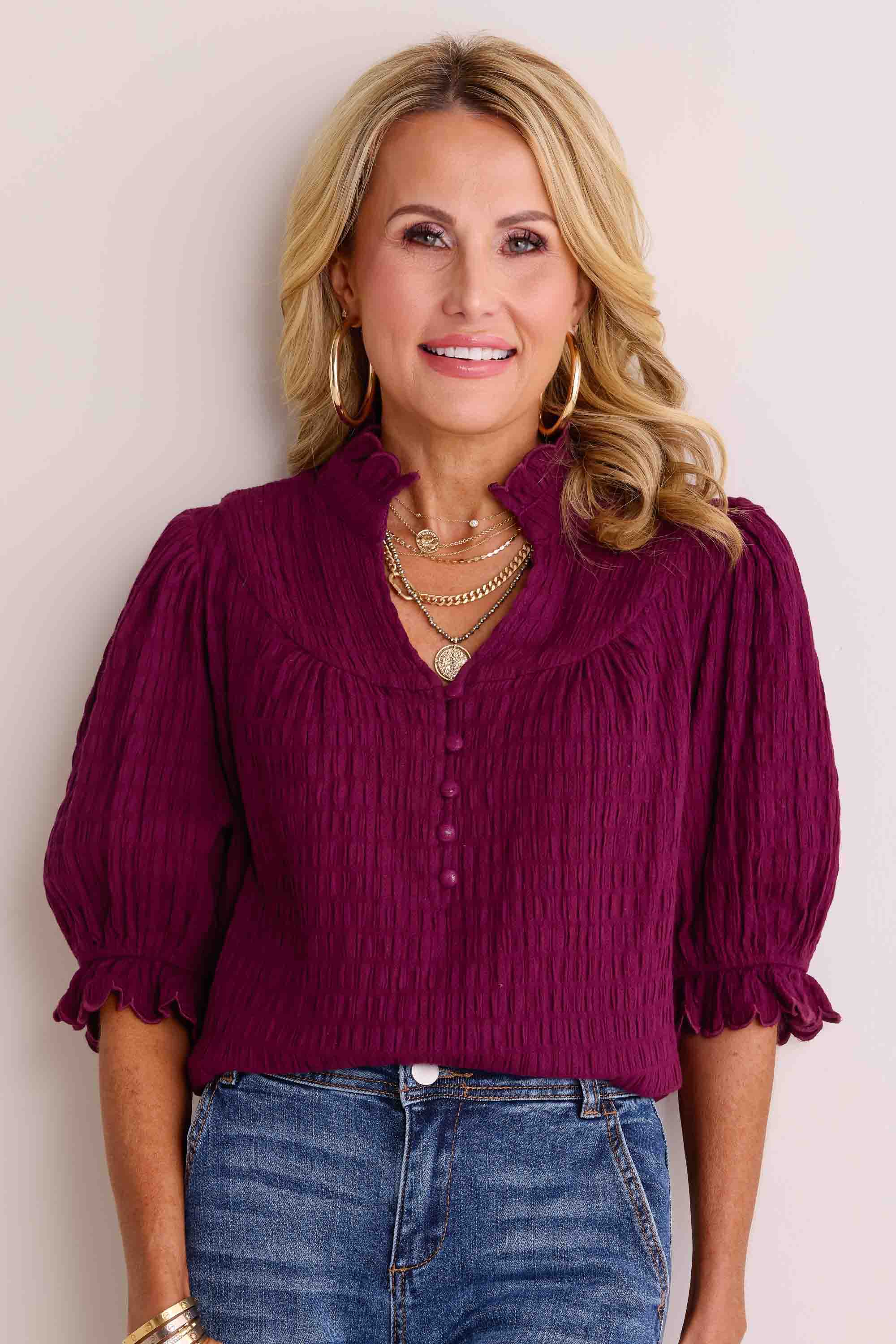 Hailey Top- Plum