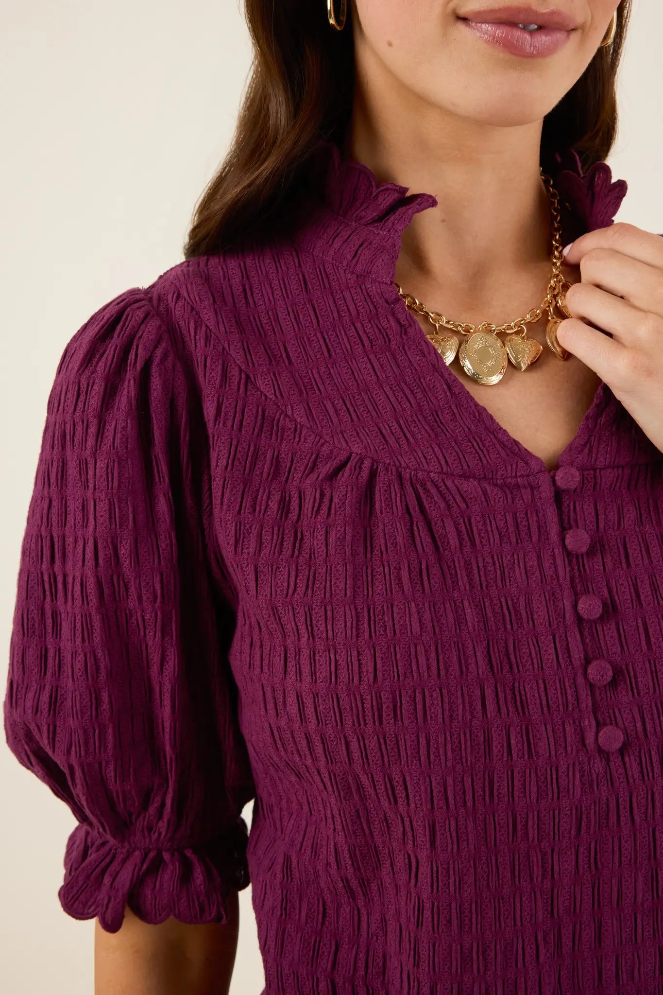 Hailey Top- Plum