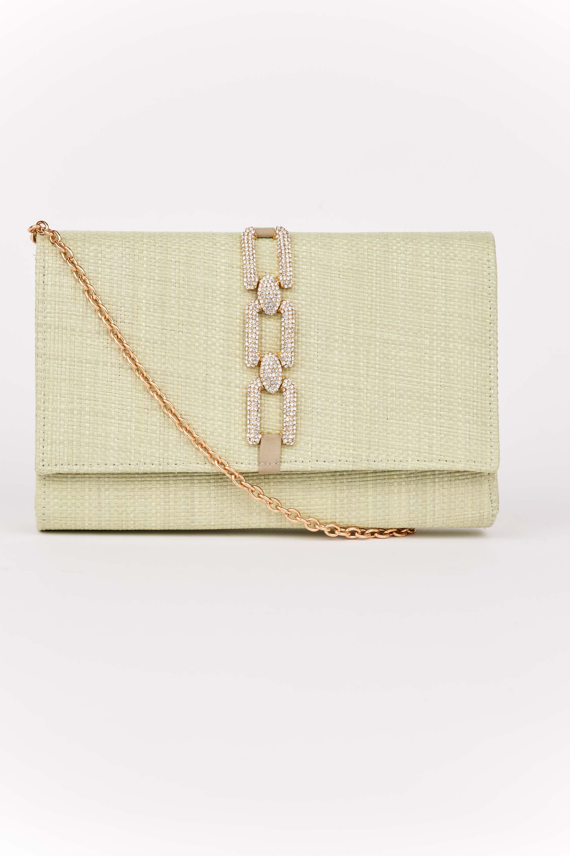 Gia Clutch- Sage