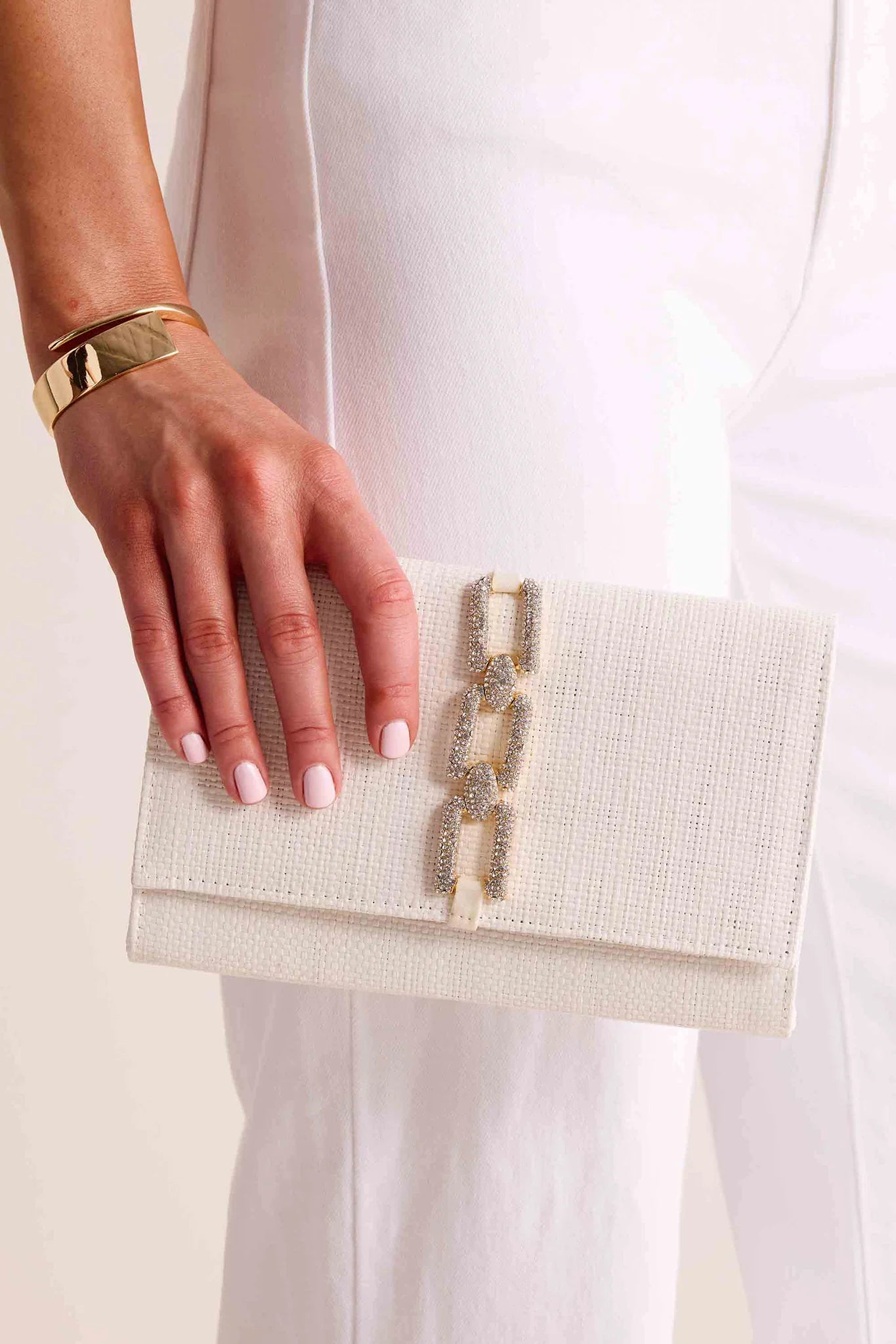 Gia Clutch- White