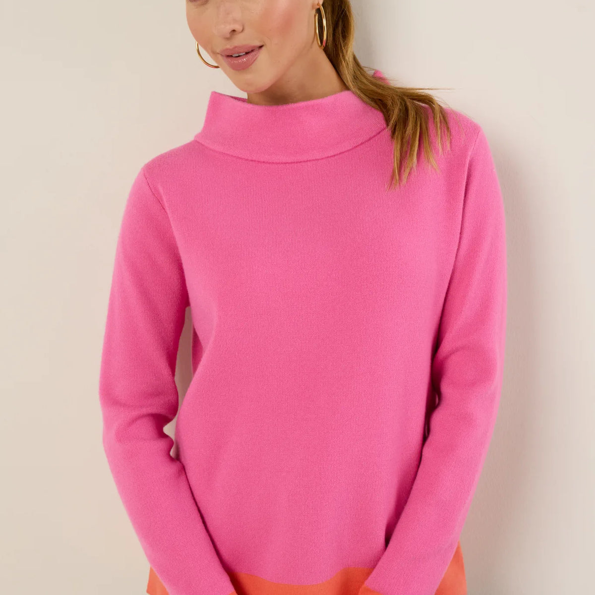 Janine Hot Pink Knit Sweater | Avara
