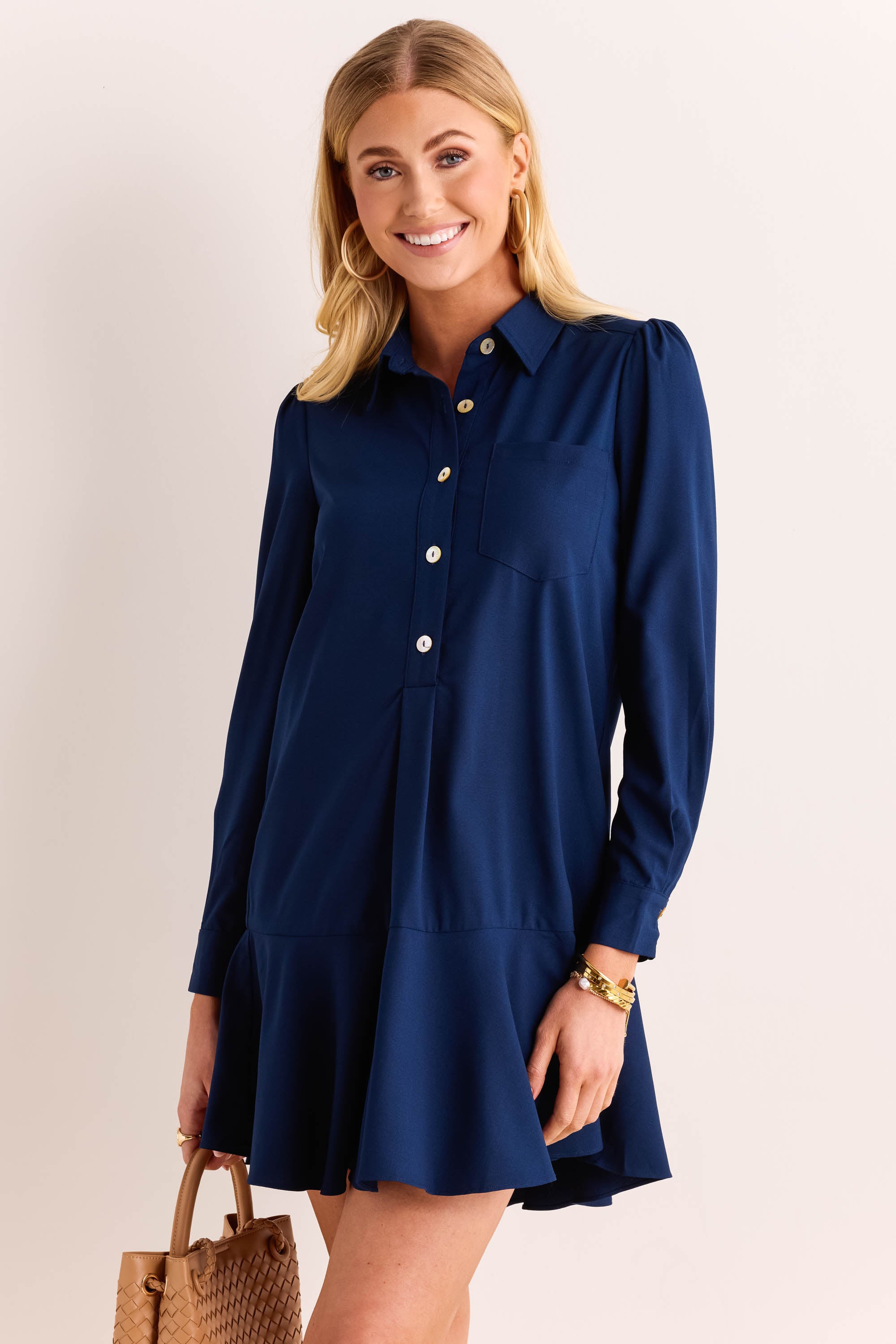 Meagan Dress- Navy