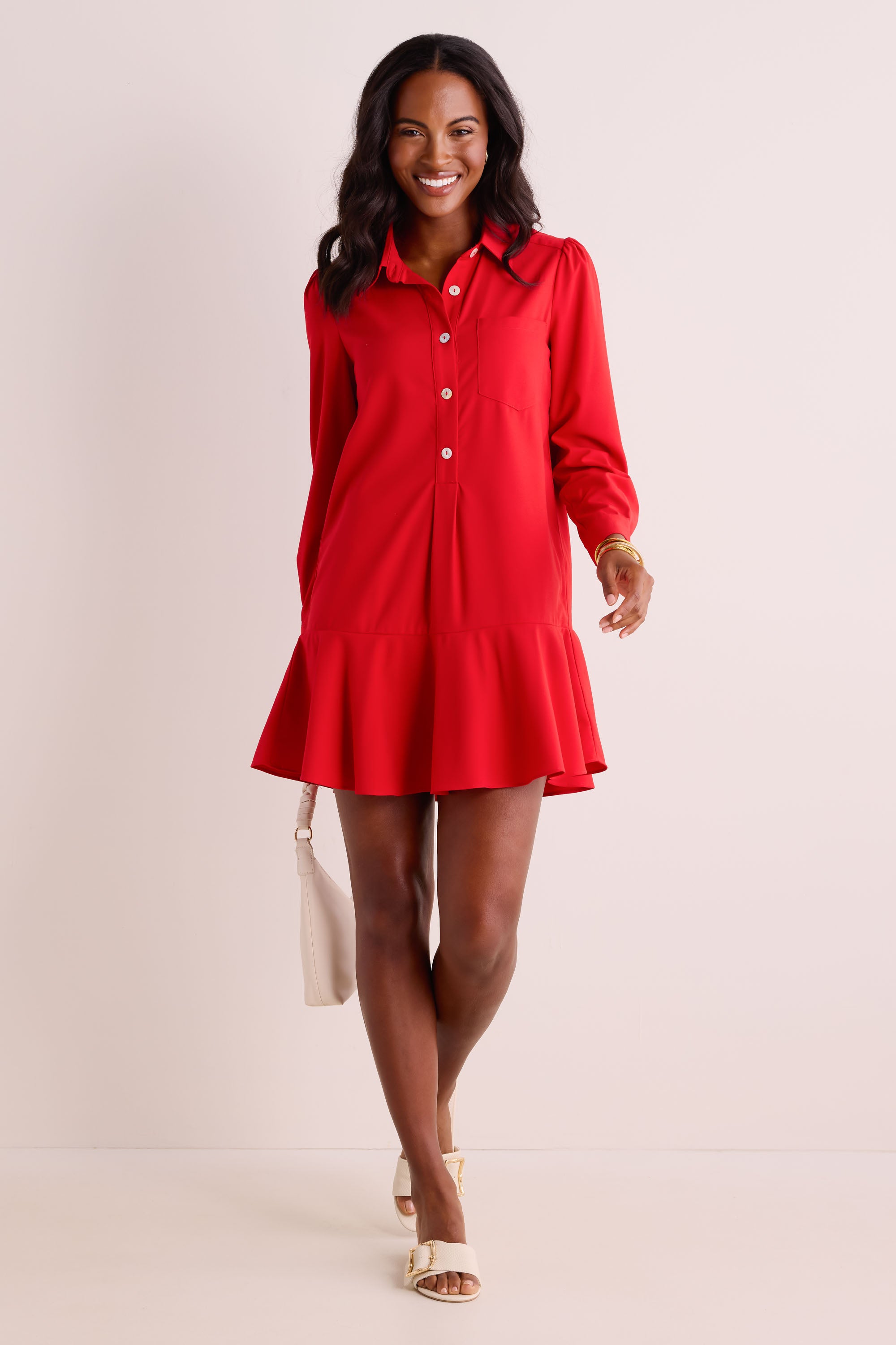 Meagan Dress- Red