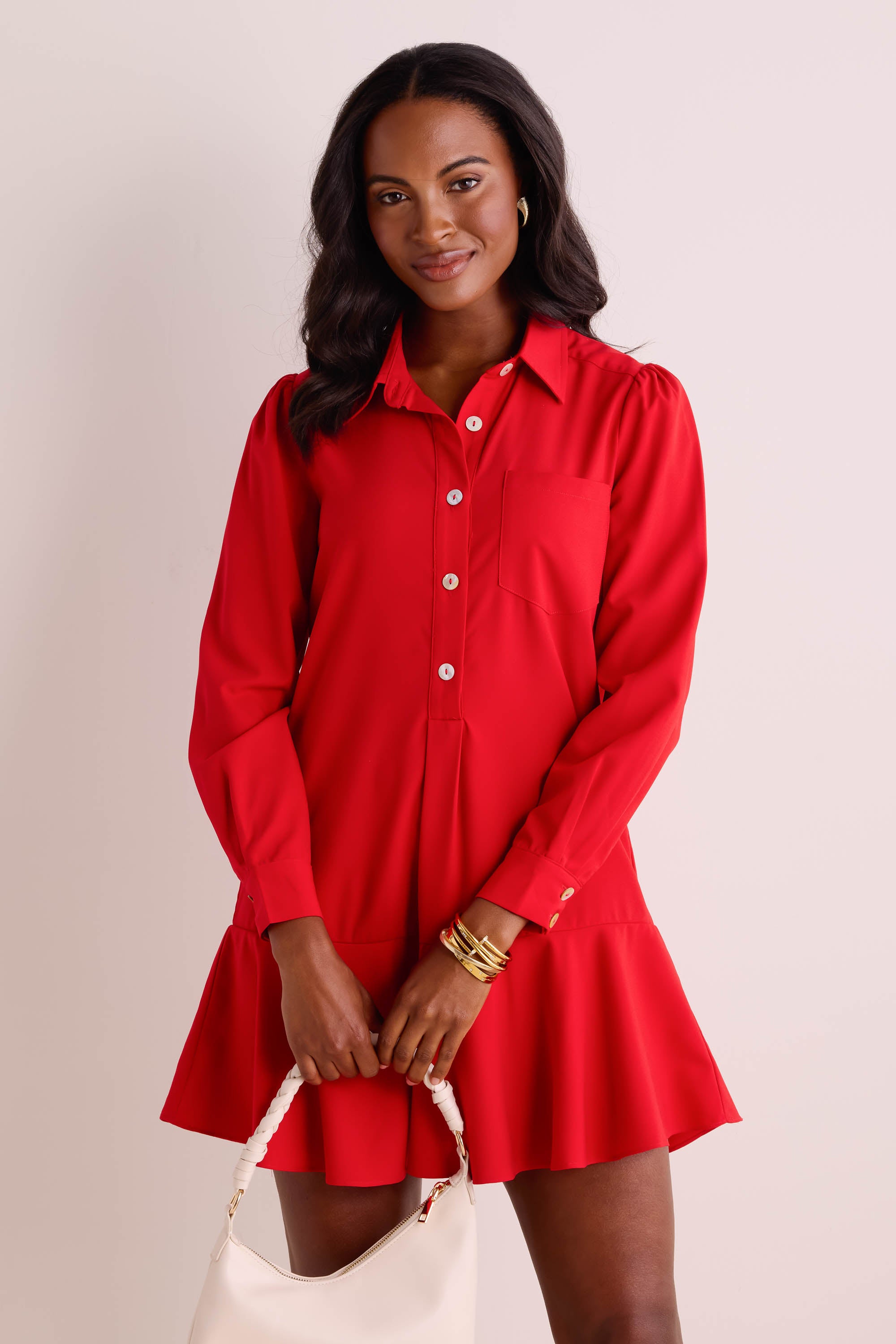 Meagan Dress- Red