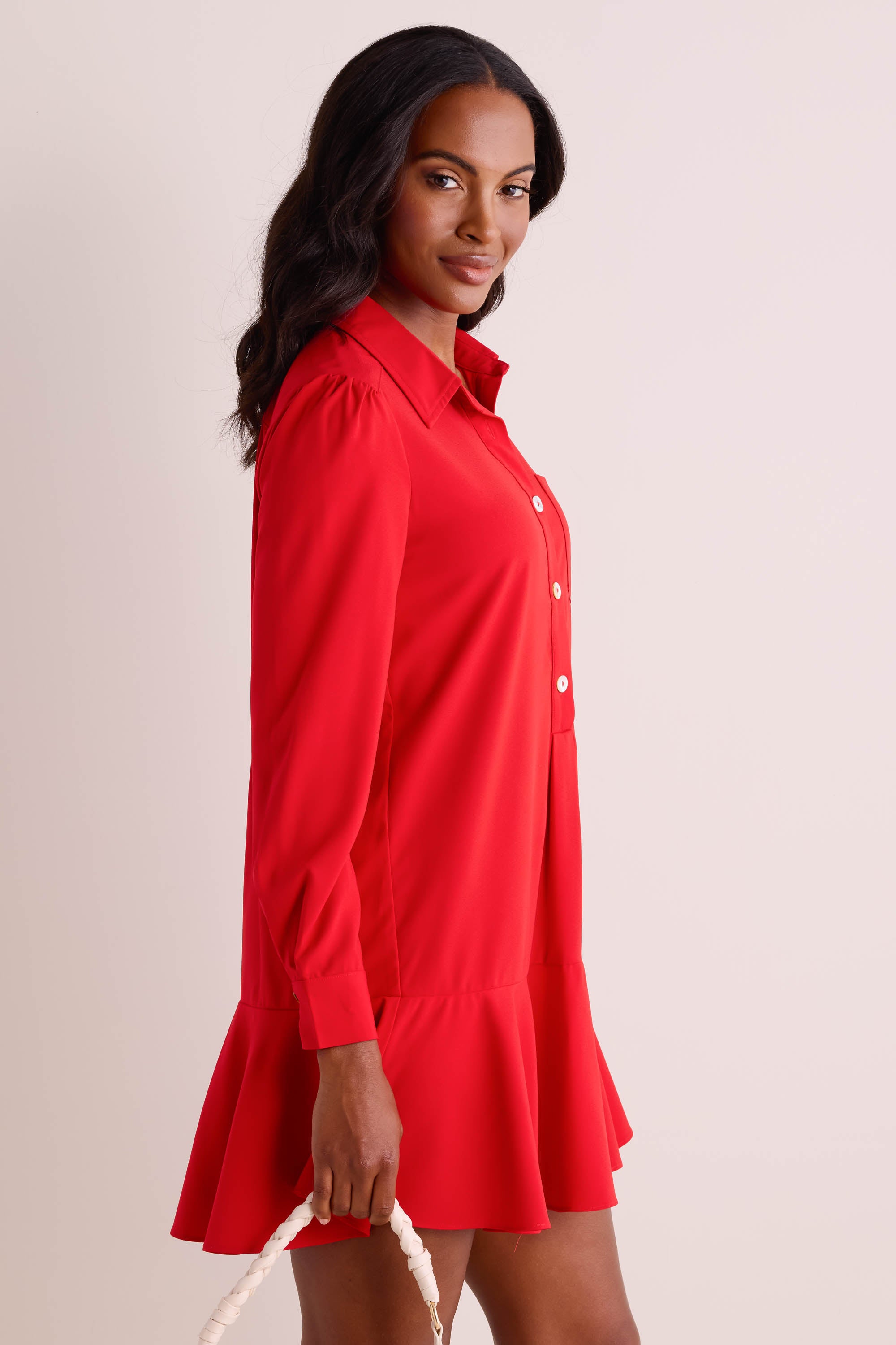 Meagan Dress- Red