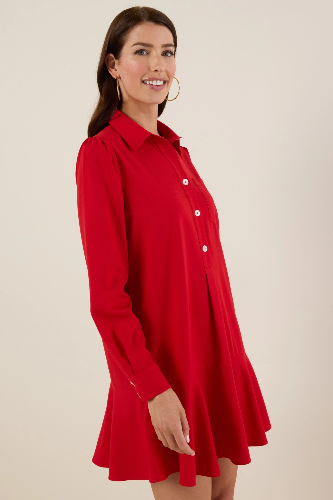 Meagan Dress- Red
