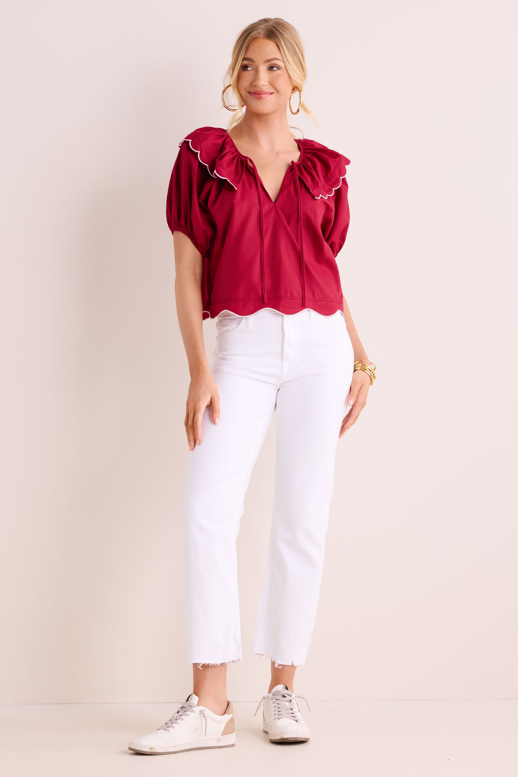 Tatum Top- Maroon