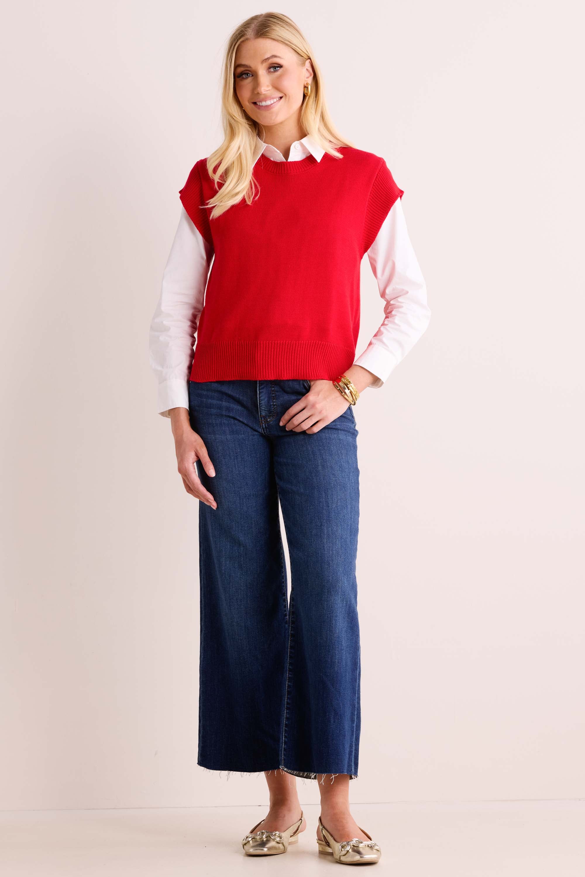 Davina Sweater- Red