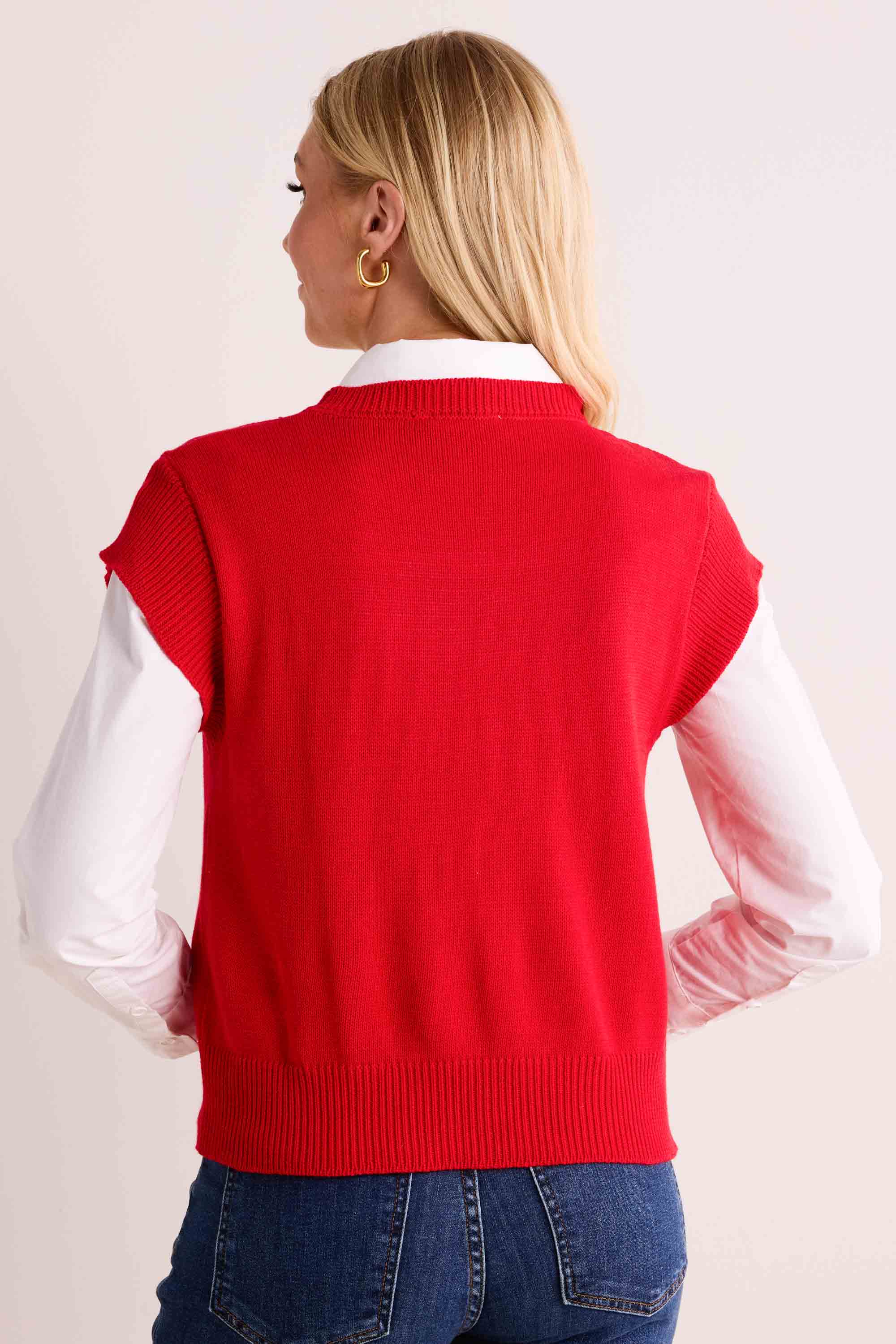 Davina Sweater- Red