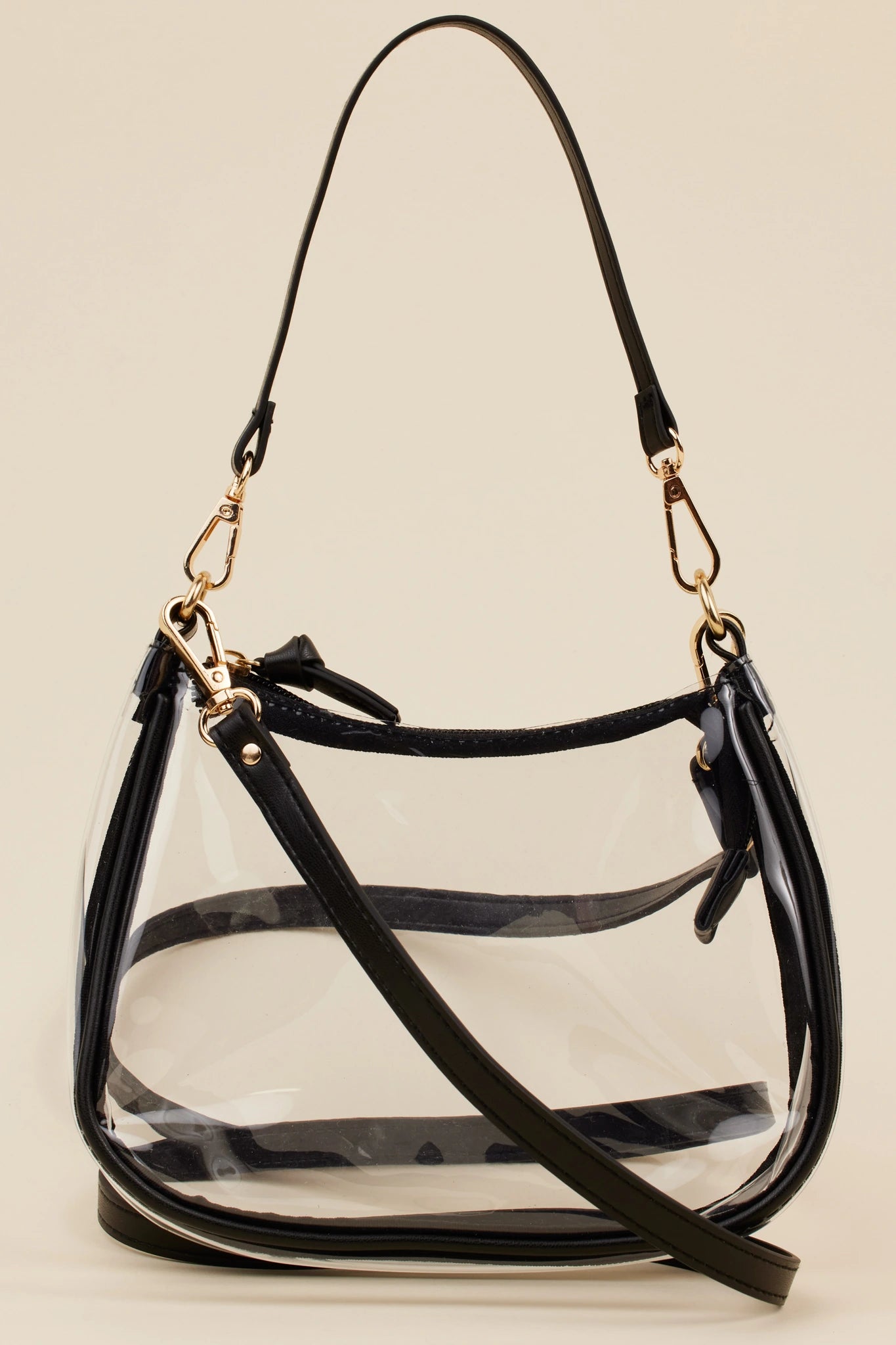 Clear Game Day Bag- Black