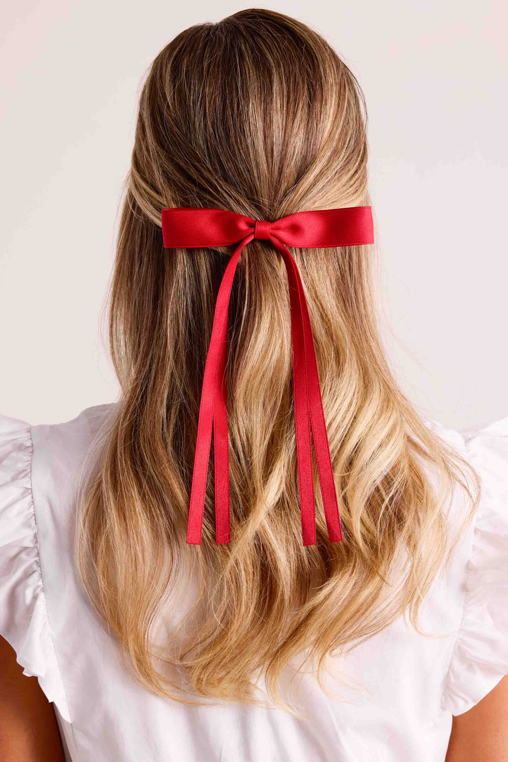 Bonnie Bow Clip- Burgundy