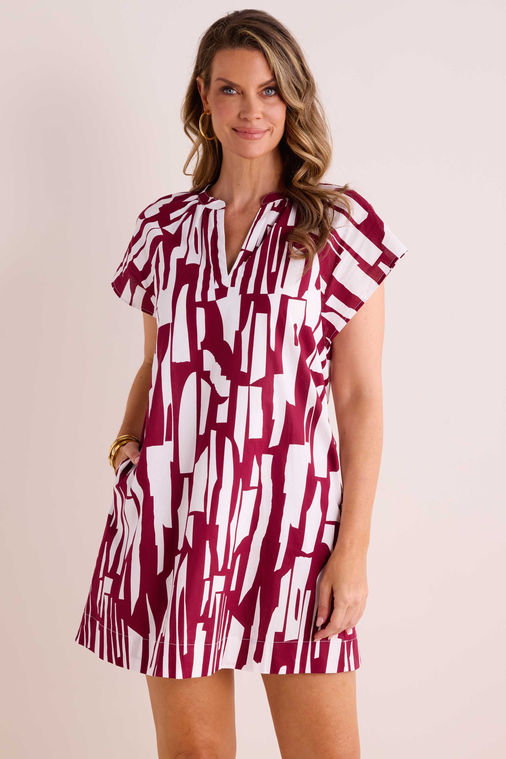 Lara Dress- Maroon