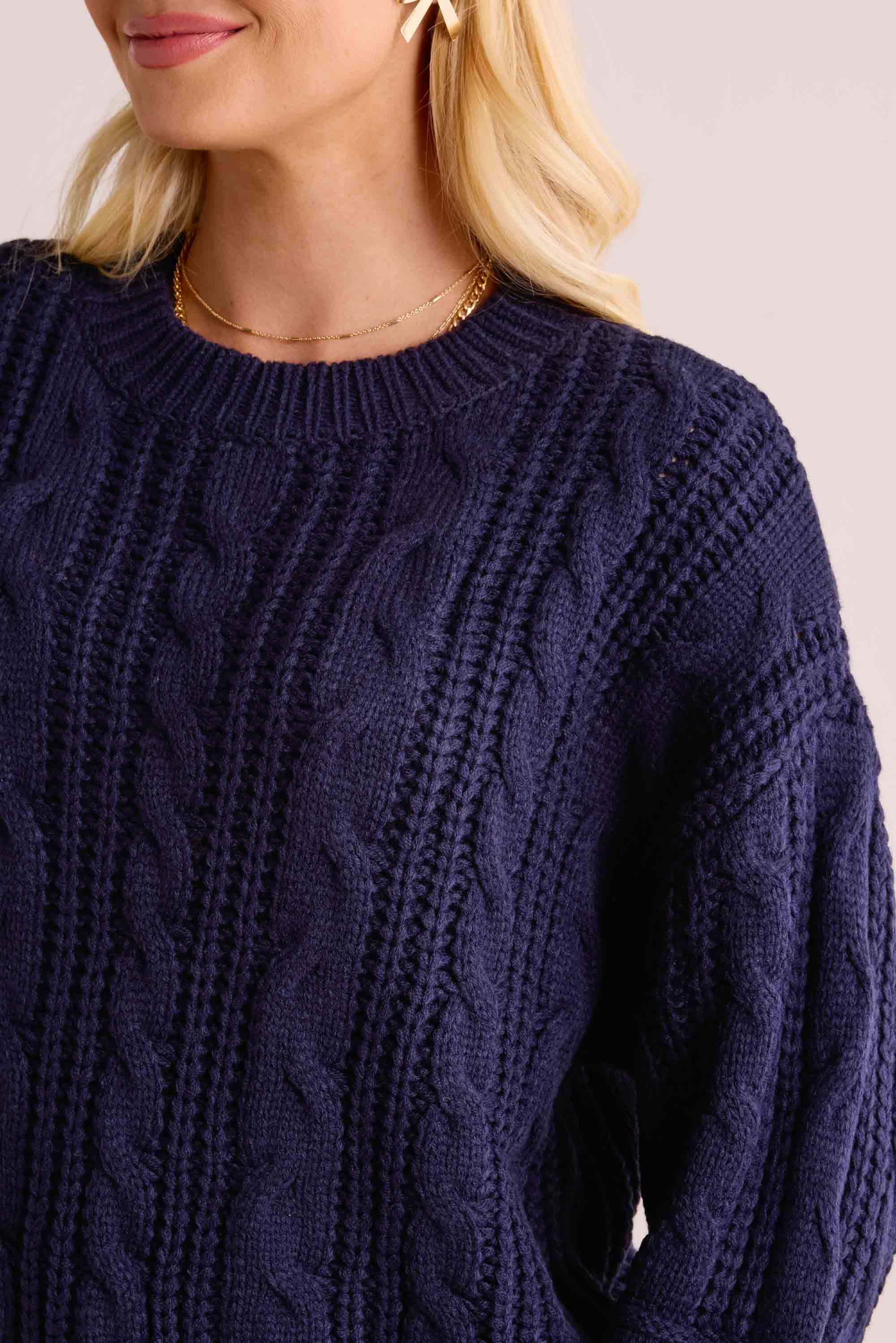 Amber Sweater- Navy