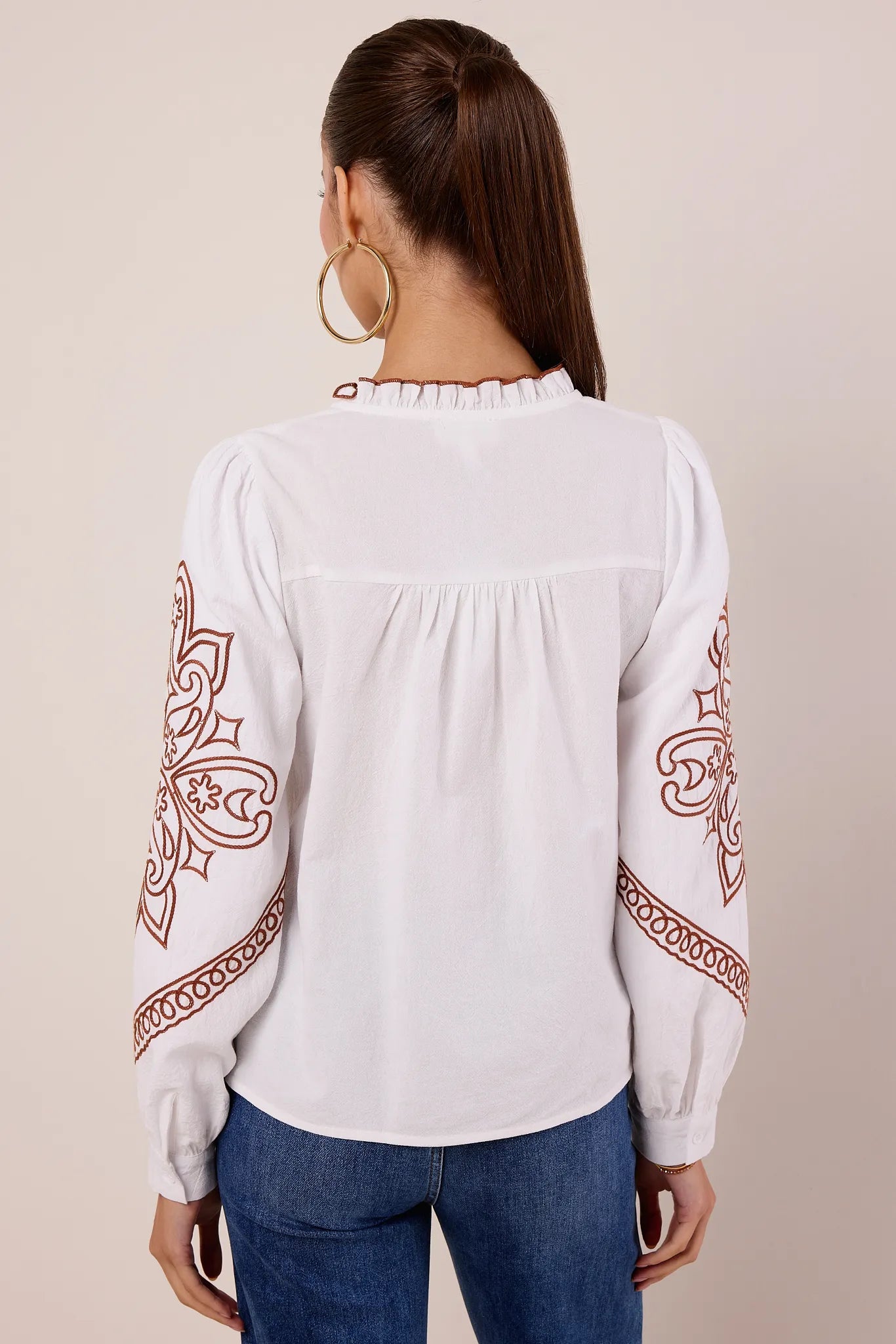 Sabrina Top- Ivory