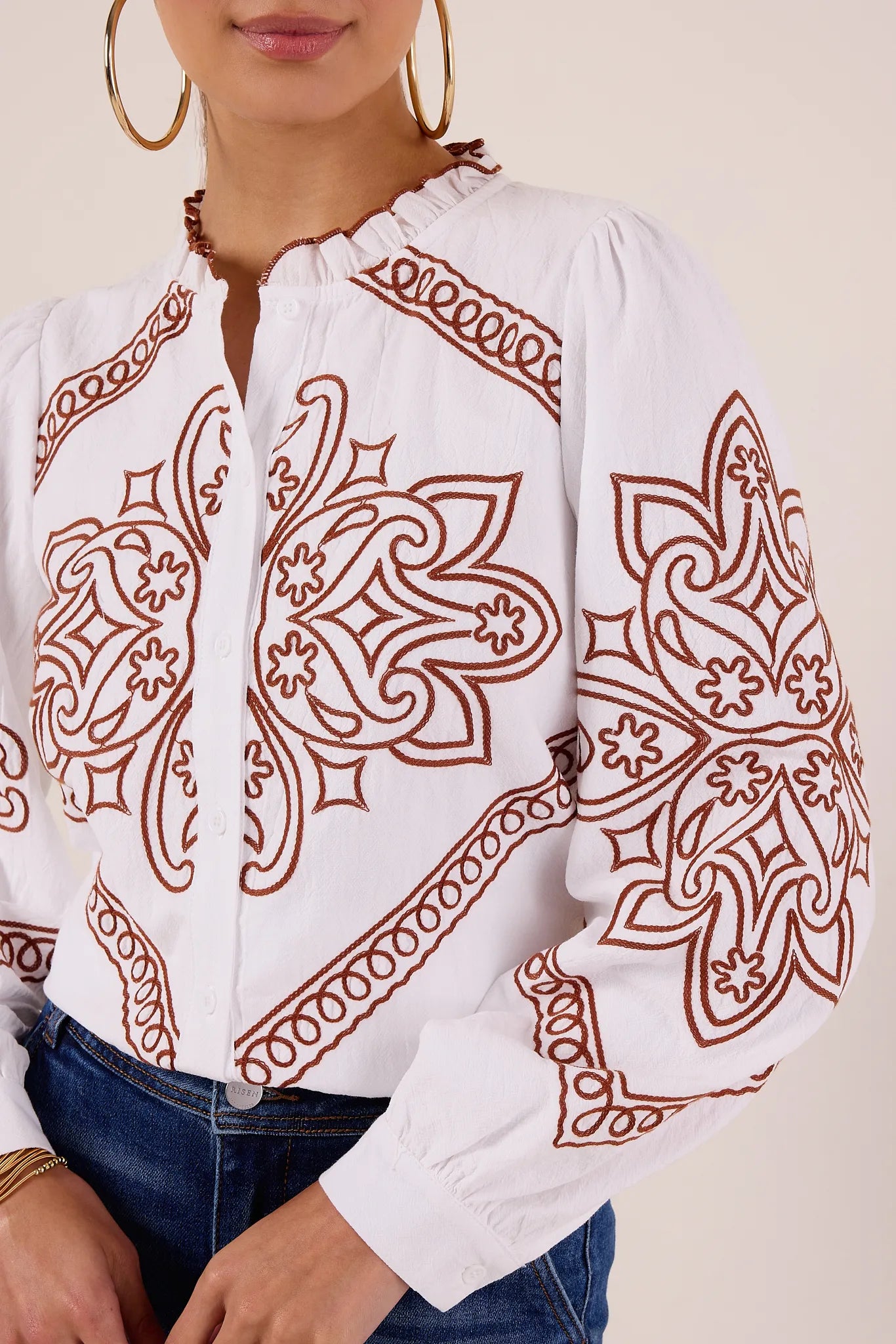 Sabrina Top- Ivory