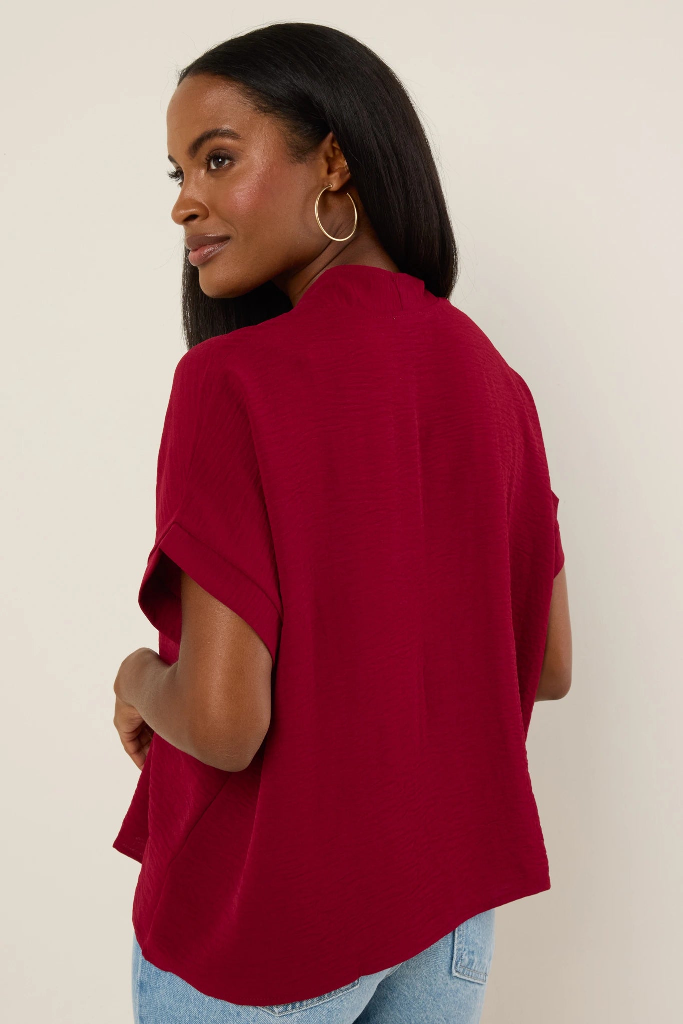 Gabriella Top - Burgundy