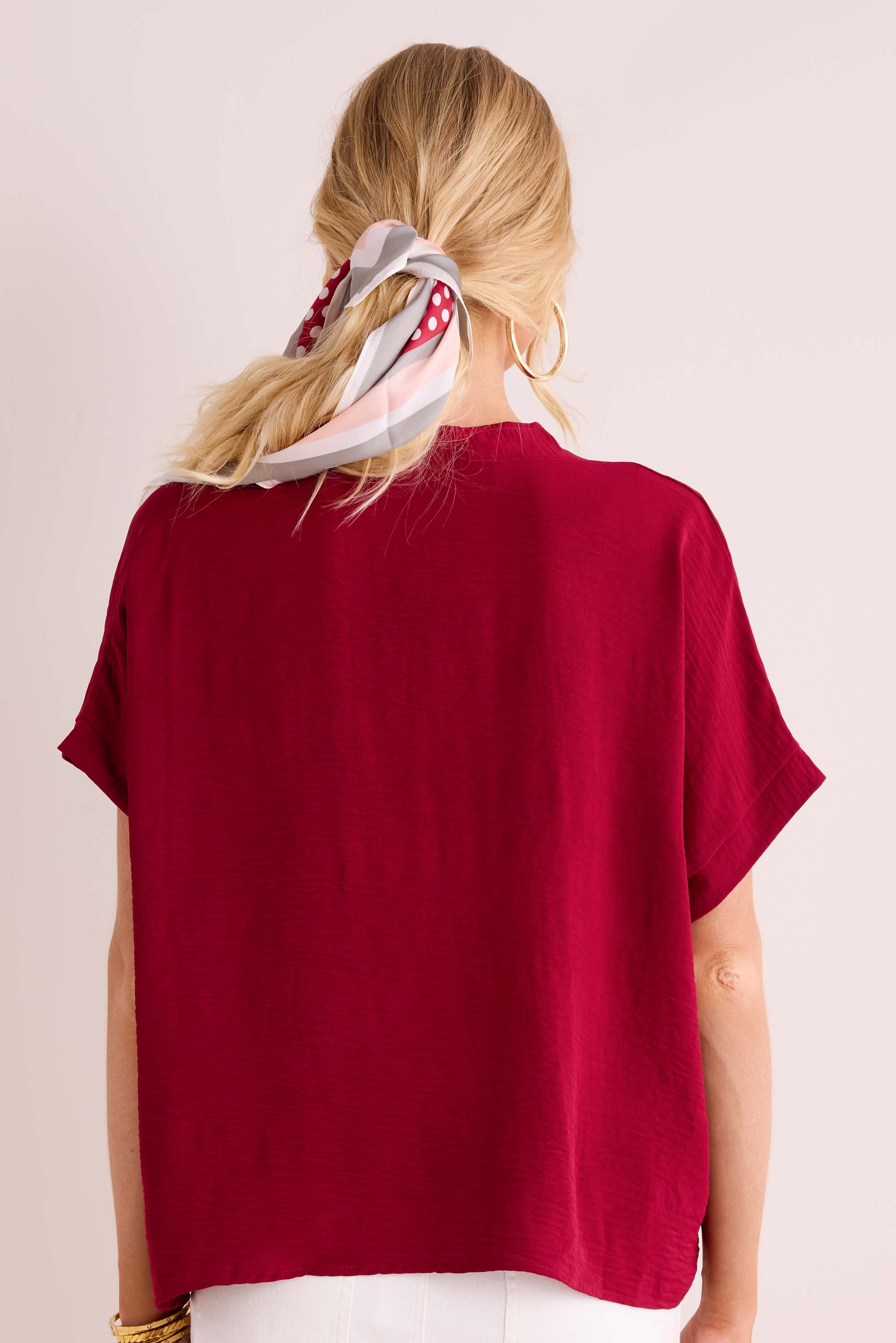 Gabriella Top - Burgundy