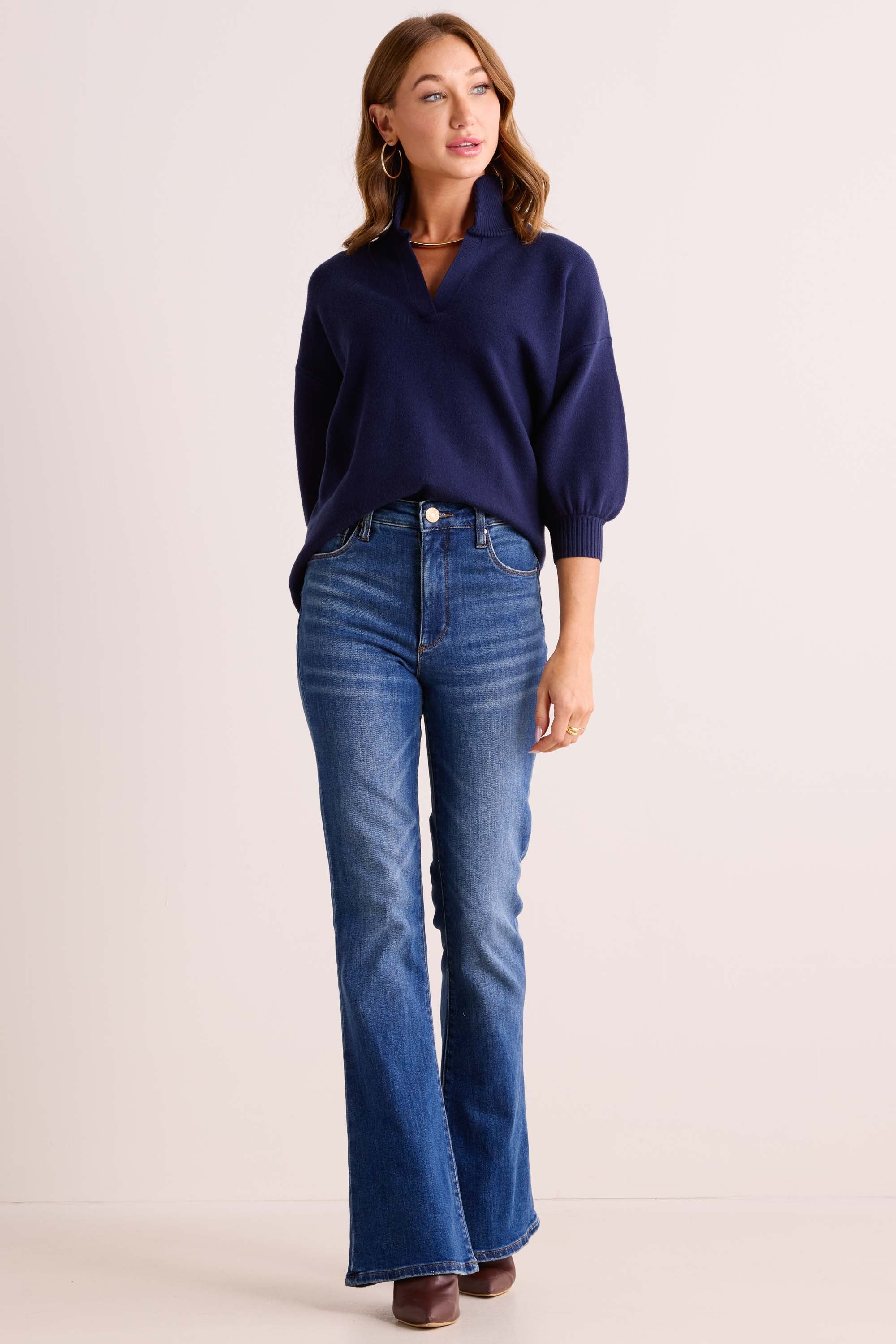 Gwenyth Sweater- Navy