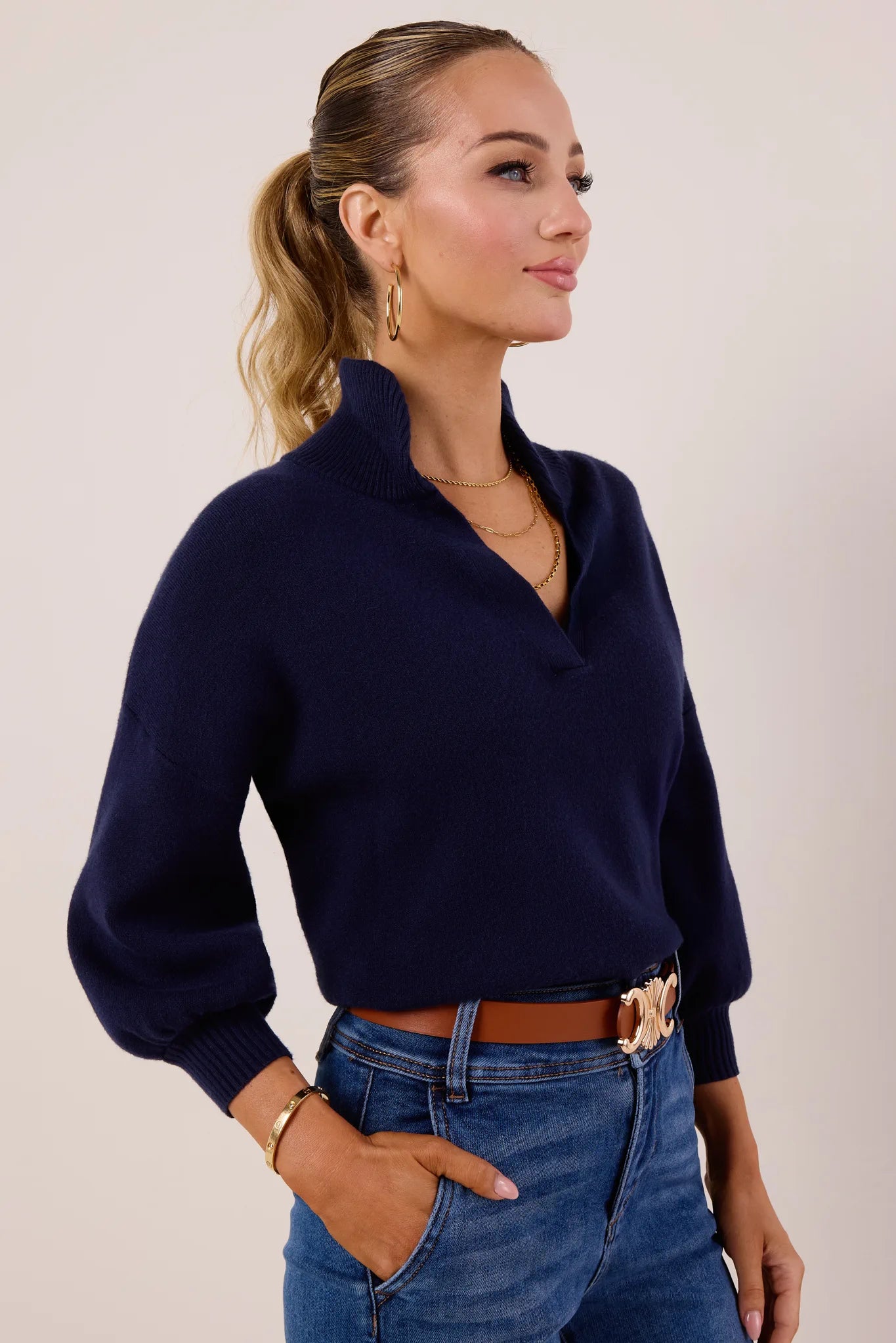 Gwyneth Sweater- Navy