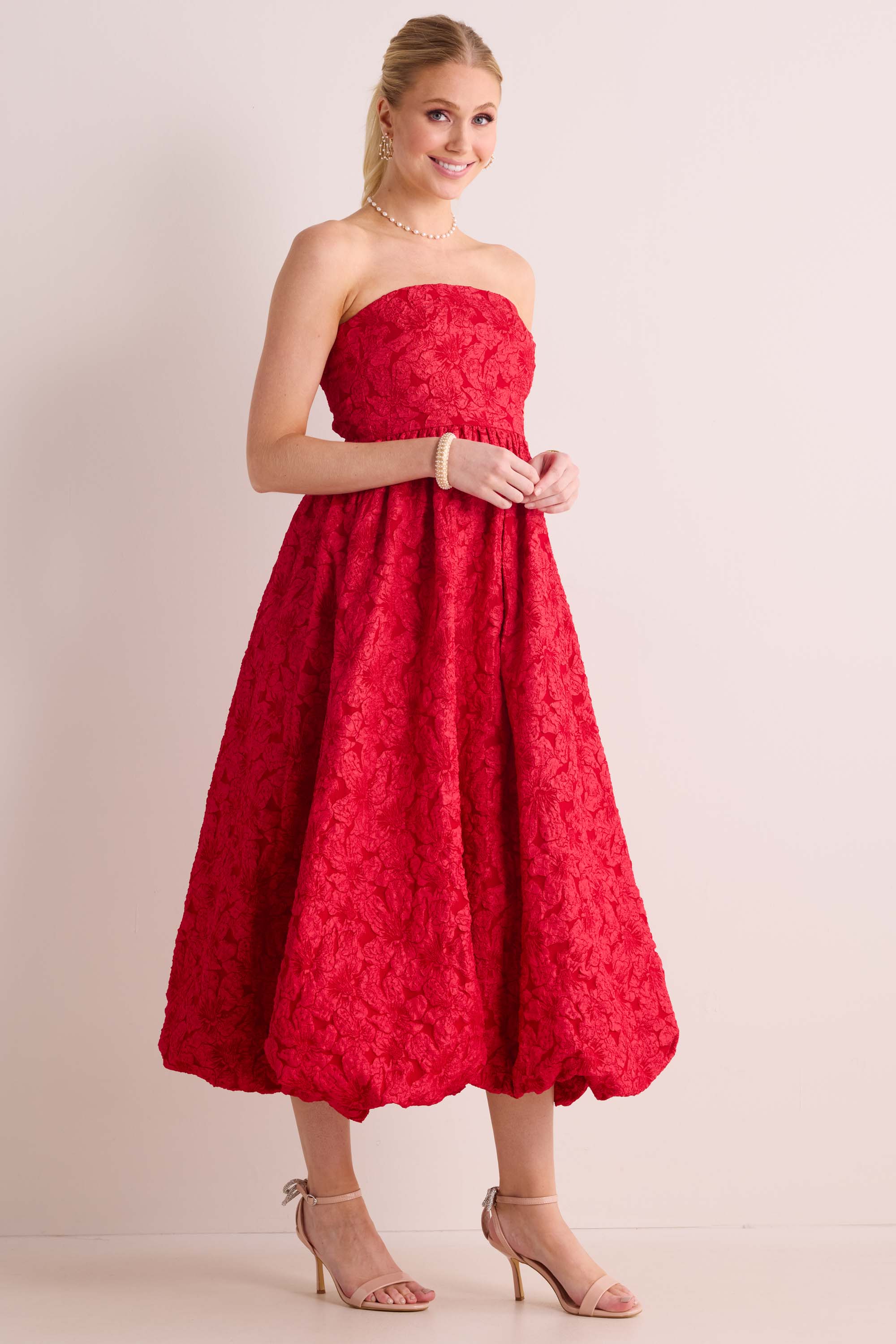 Teresa Dress- Red