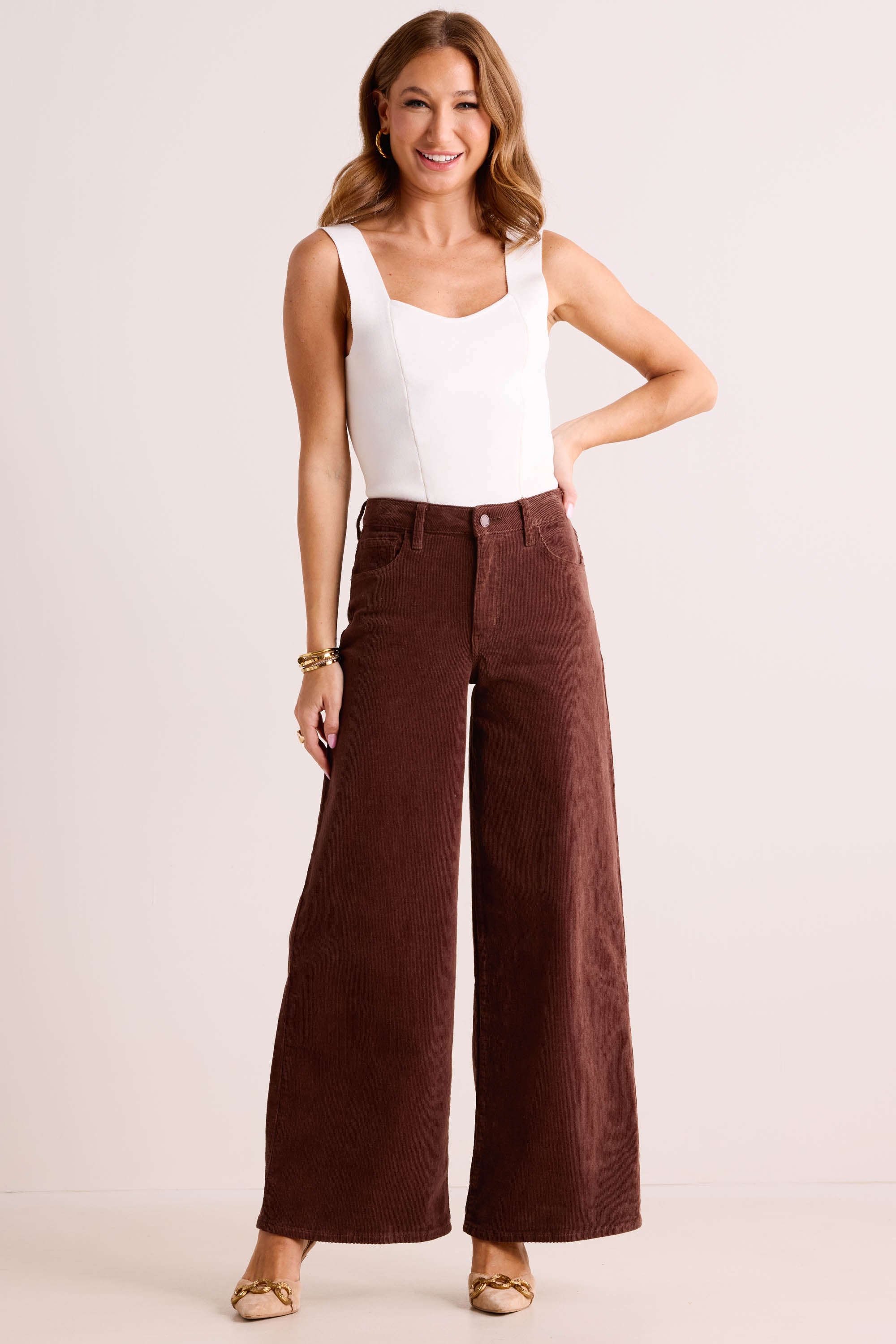 Natalie Pants - Brown