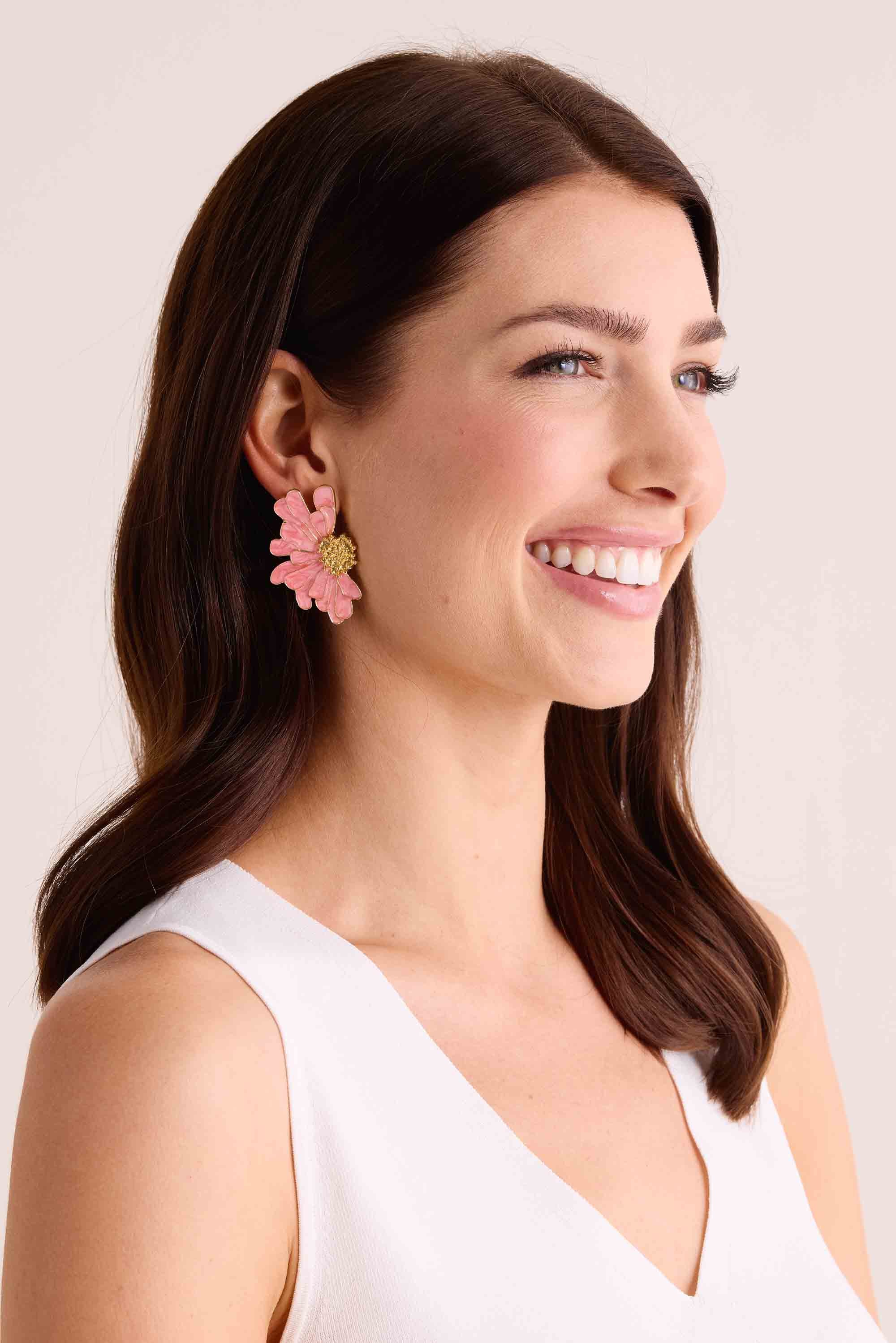 Lillian Earrings- Pink