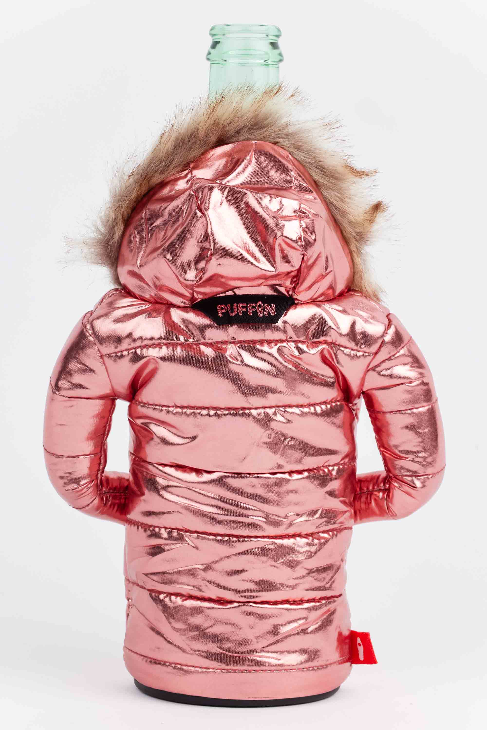 NWT Azzure Rose Gold Down Feather Puffer store Jacket