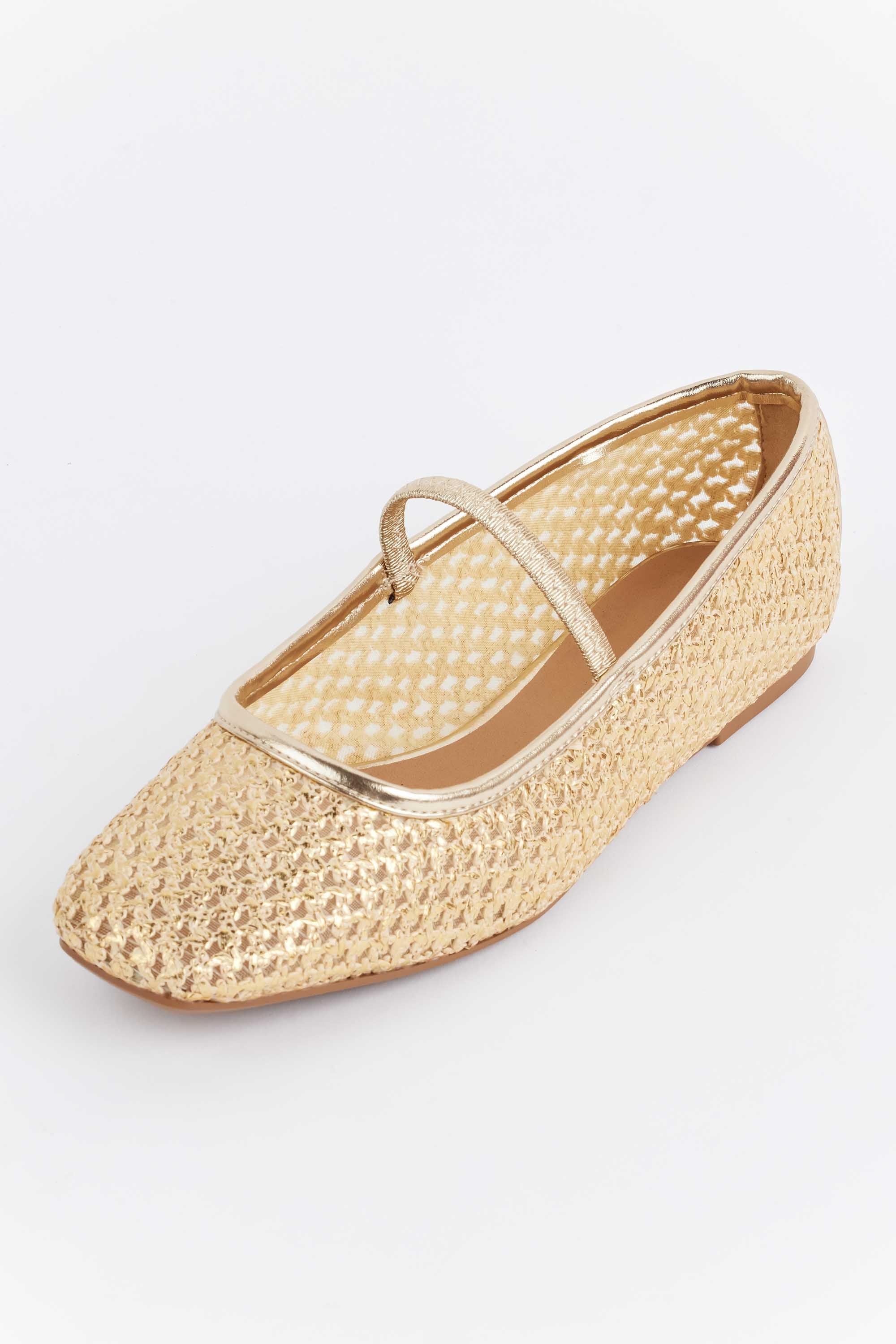 Elise Flats- Gold