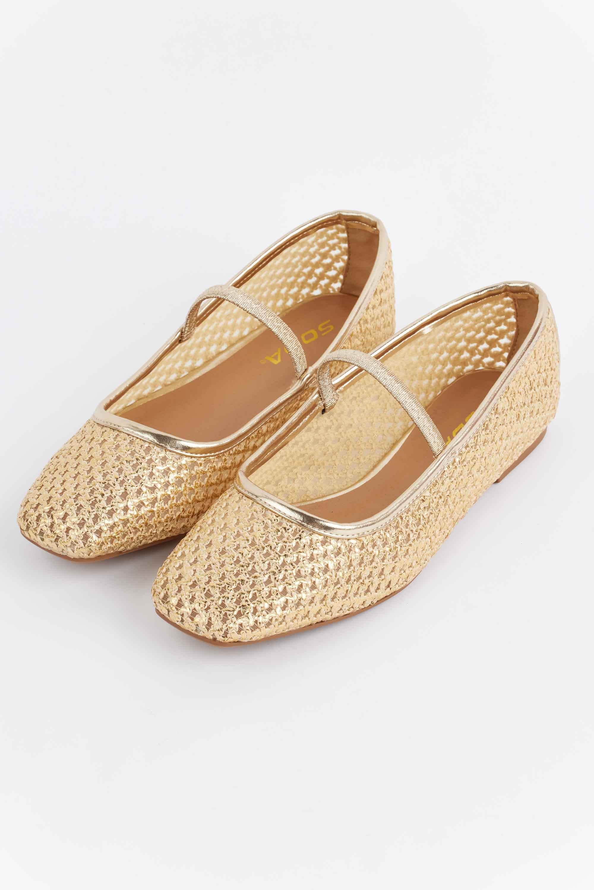 Elise Flats- Gold