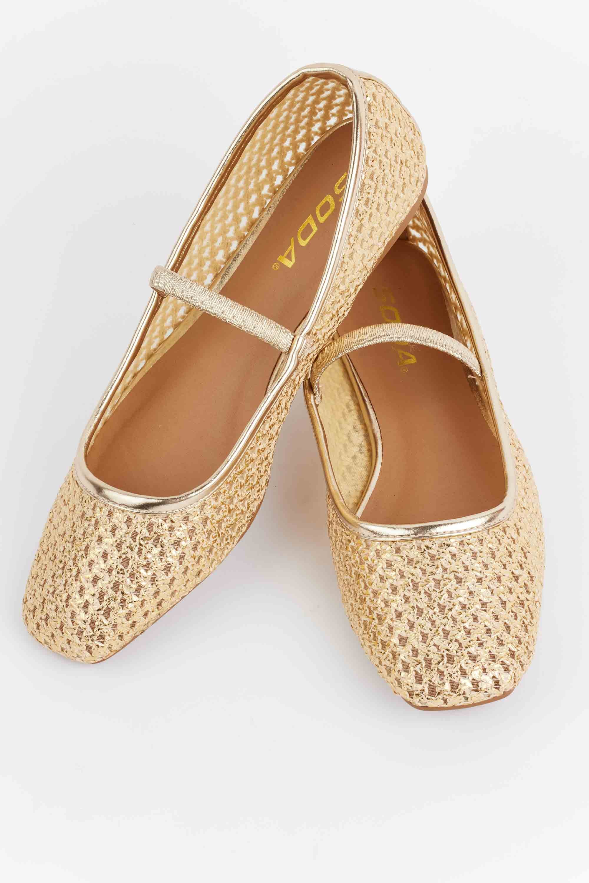 Elise Flats- Gold