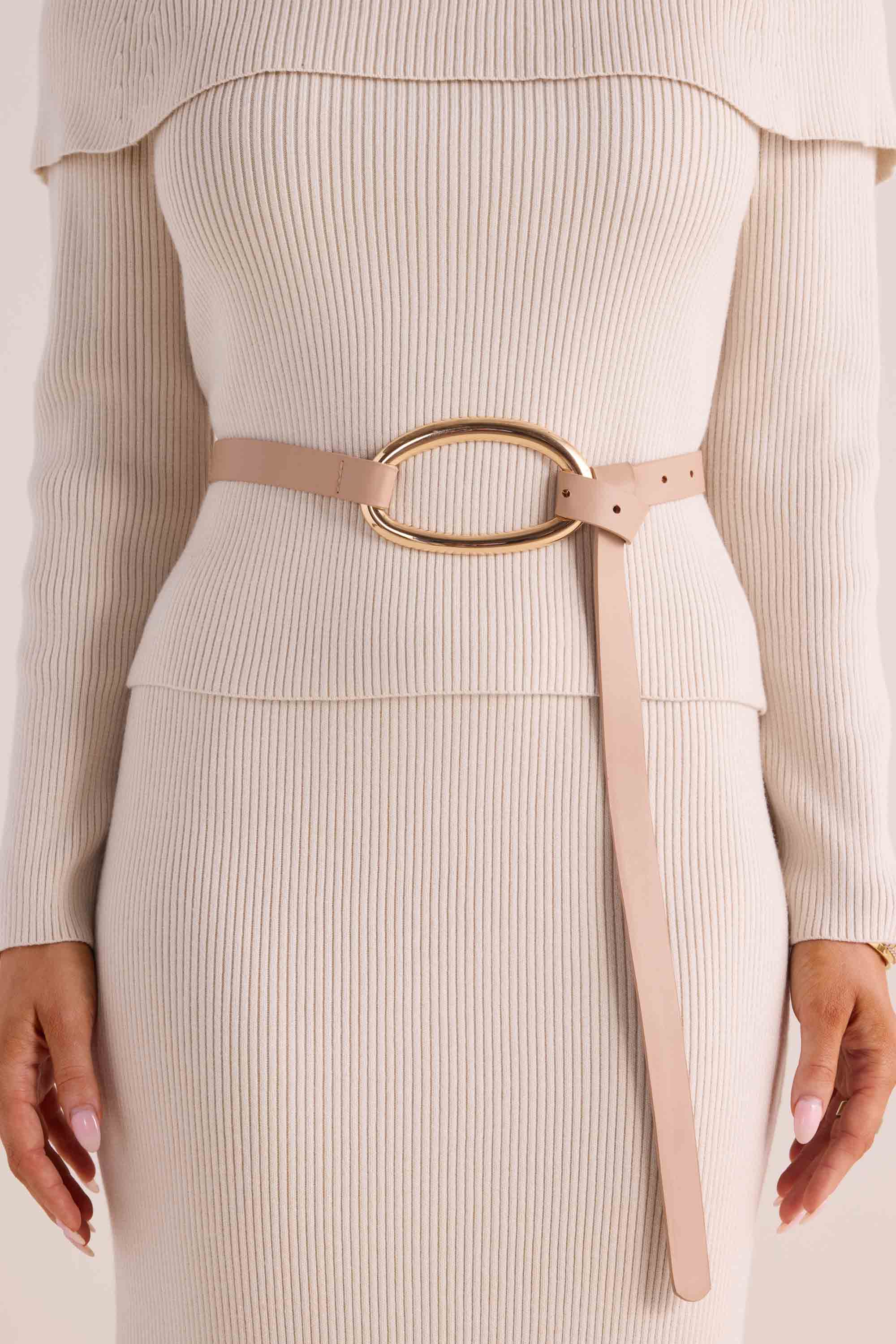 Quinn Belt- Nude