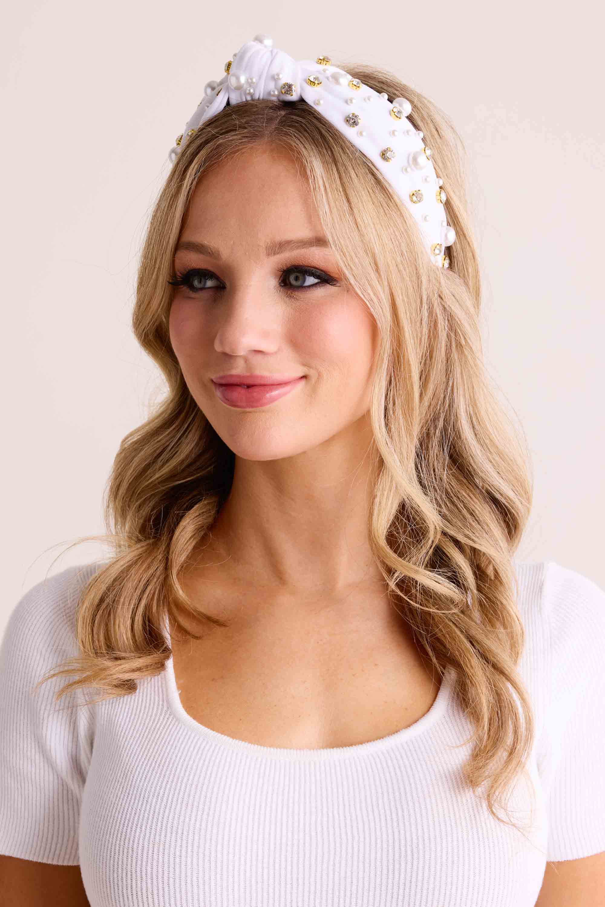 Meredith Headband- White