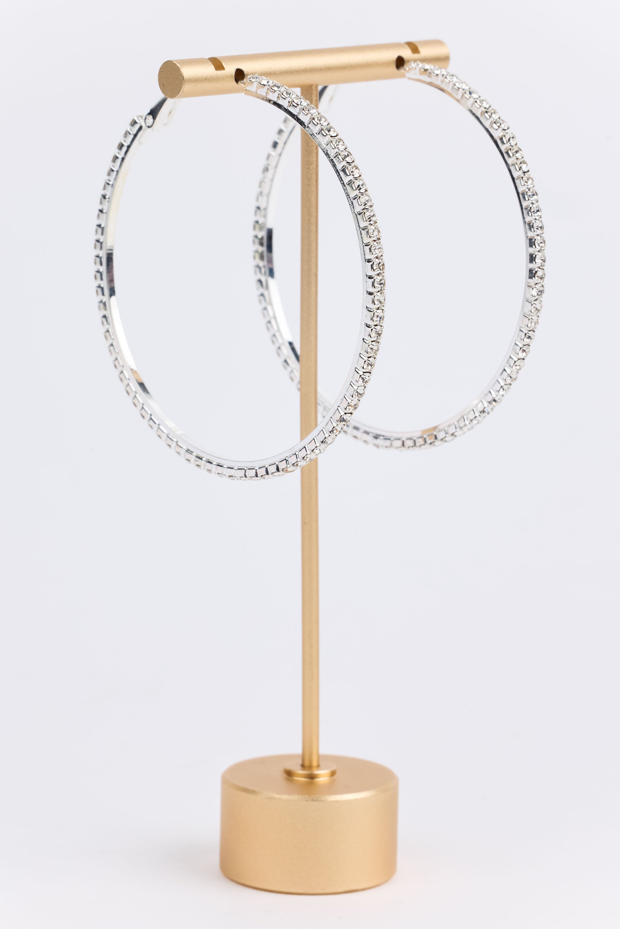 Molly Hoop Earrings- Silver