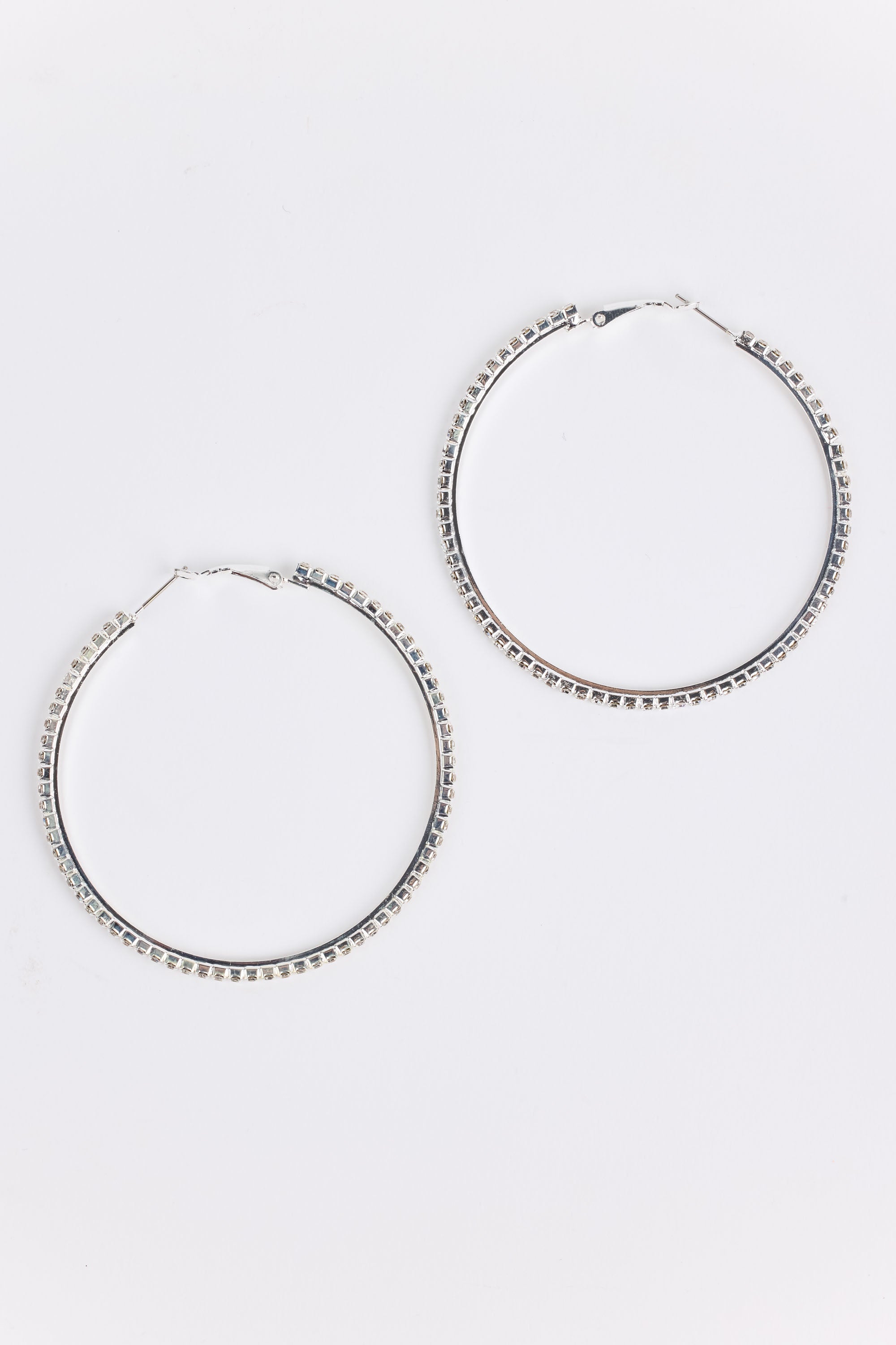 Molly Hoop Earrings- Silver