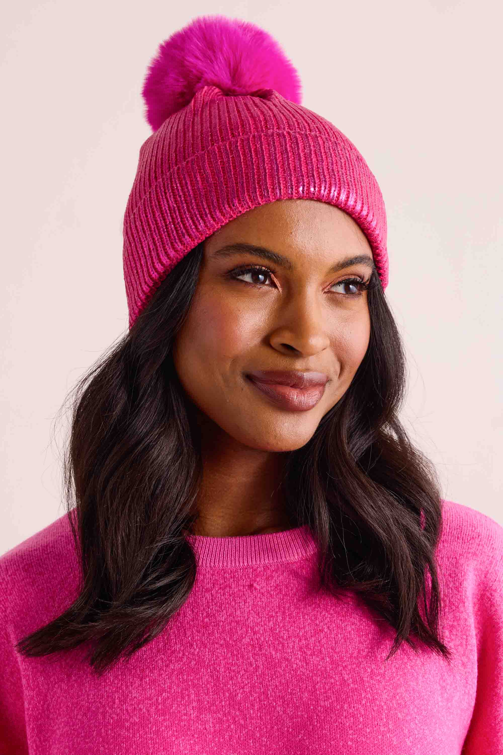 Maya Beanie- Fuchsia