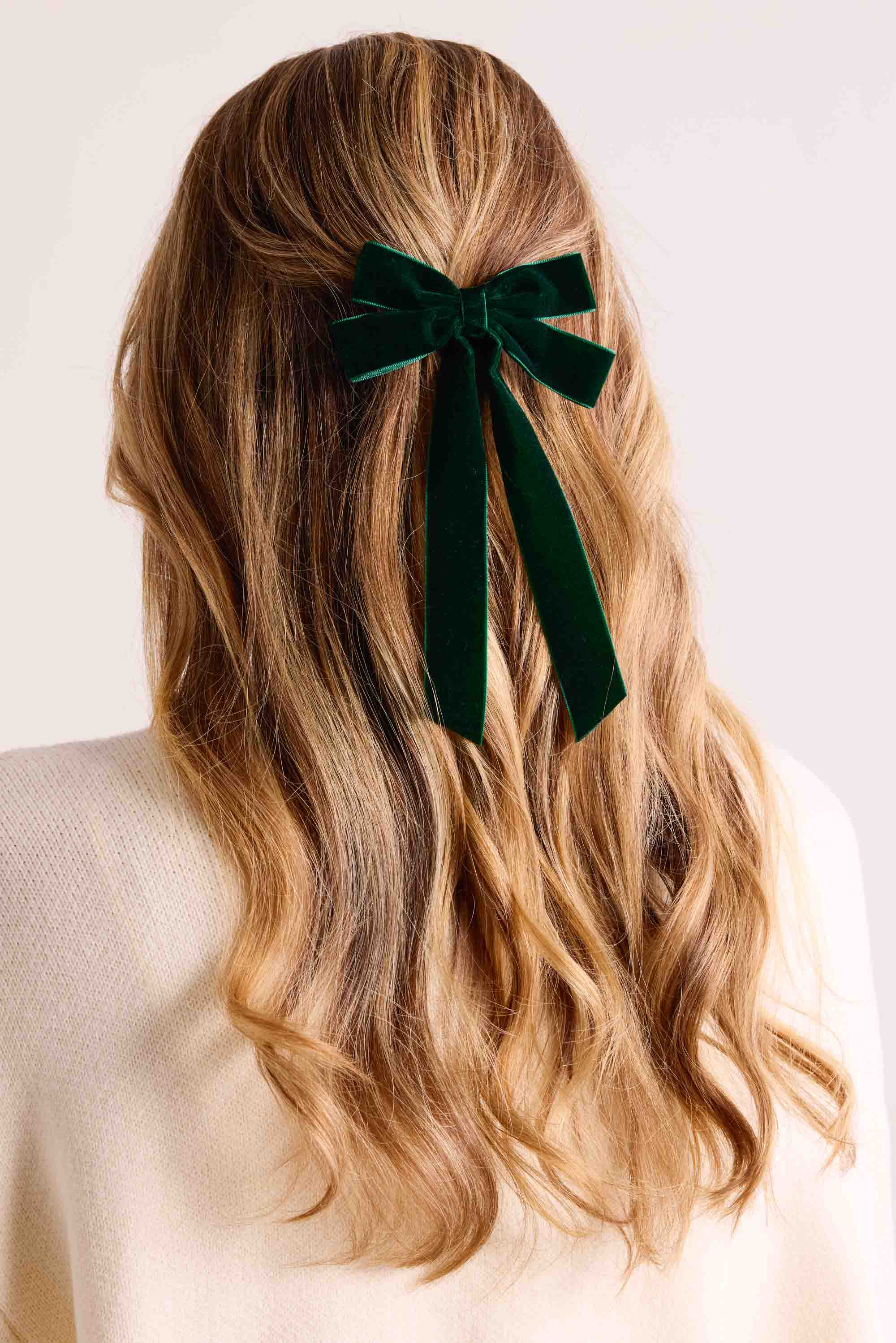 Lizzie Bow Clip- Green