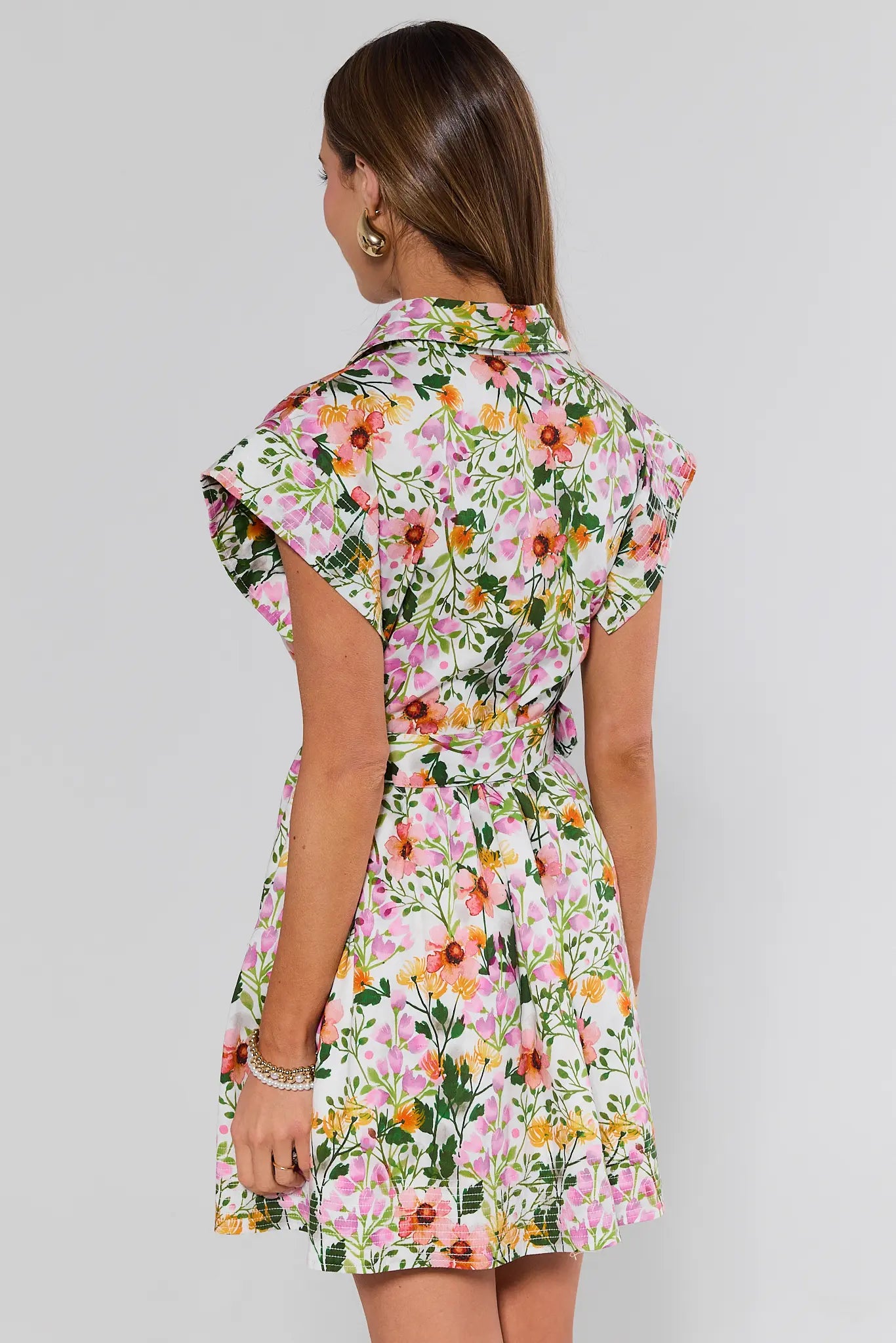 Elsie Multi Floral Short Dress | Women's Clothing
