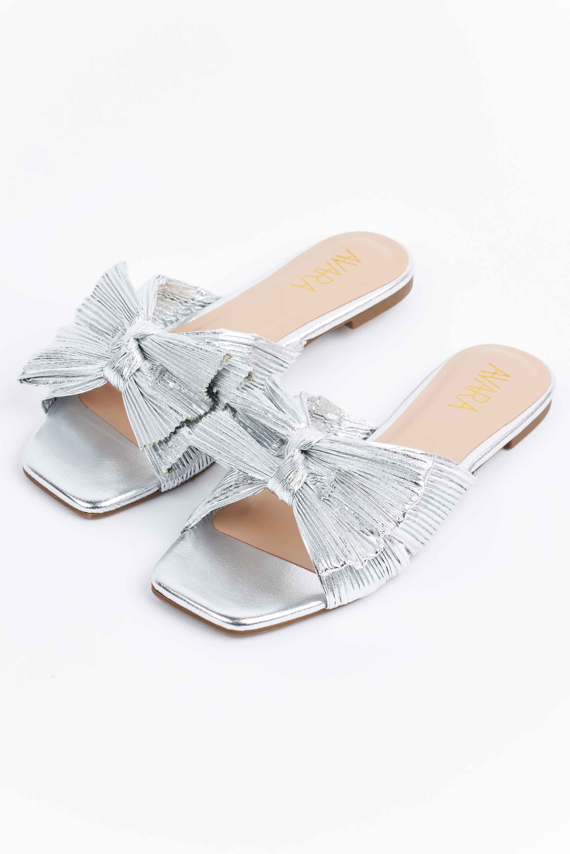 Ariel Sandals- Silver